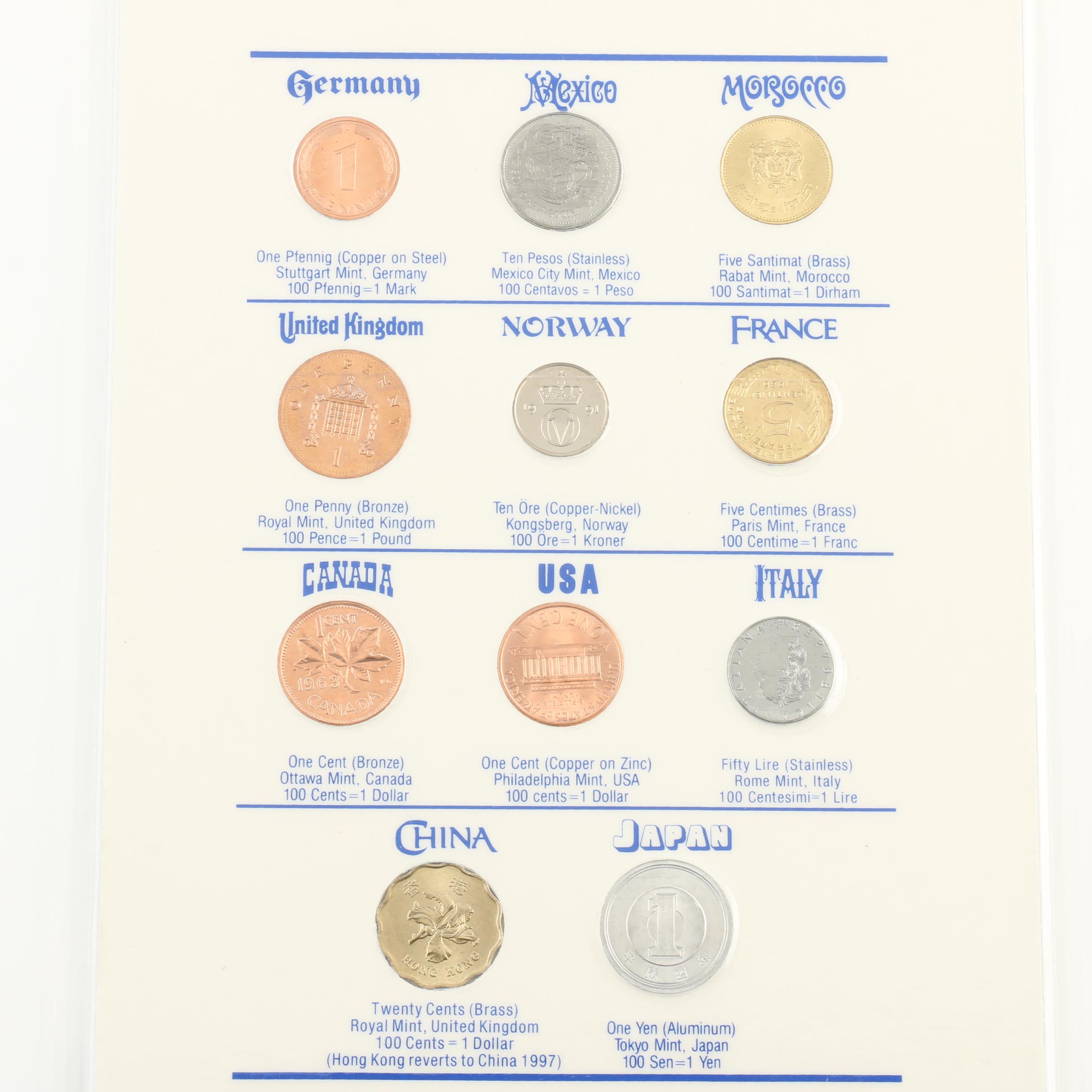 1978 Soviet Union Proof Set and Two World Coin Sets