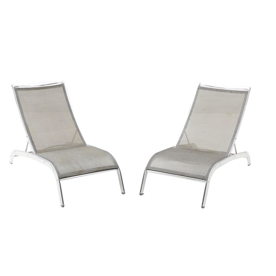 Metal Lounge Chairs by Indecasa