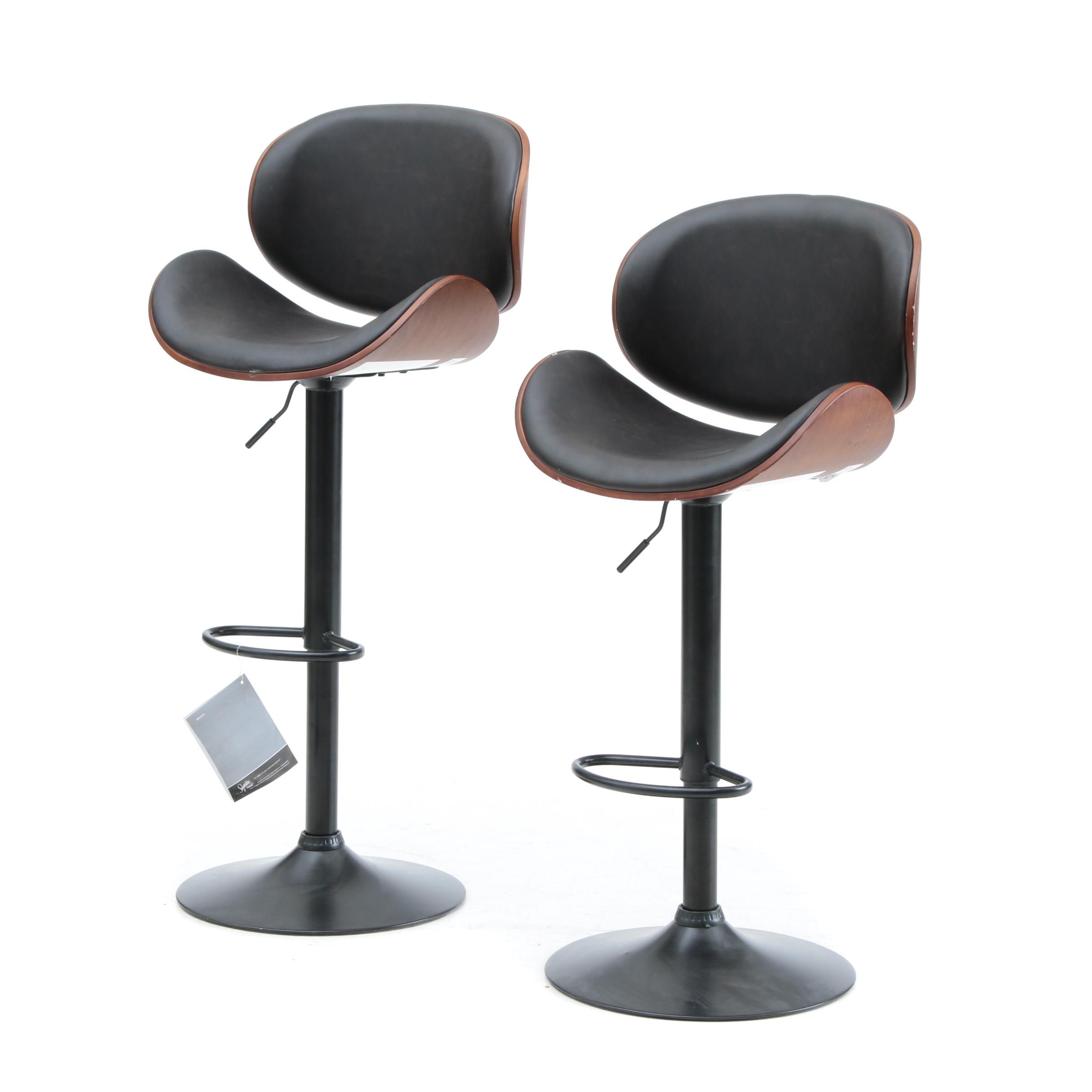 Pair of Ashley Signature Modern Bar Stools