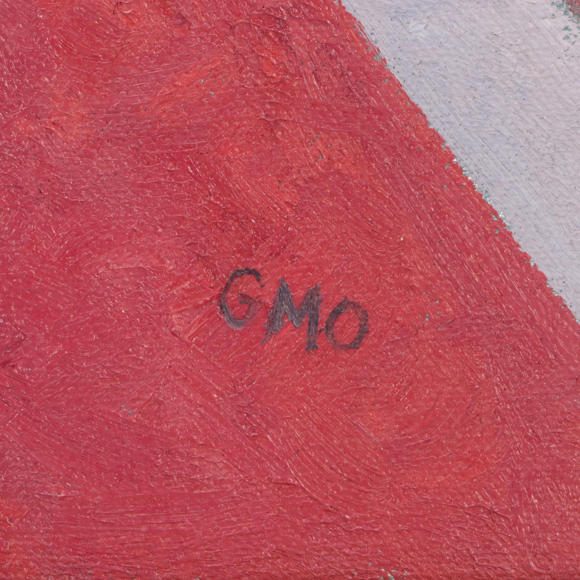 Gail Marcus-Orlen Contemporary Surrealist Oil Painting "Small Mystery Room"