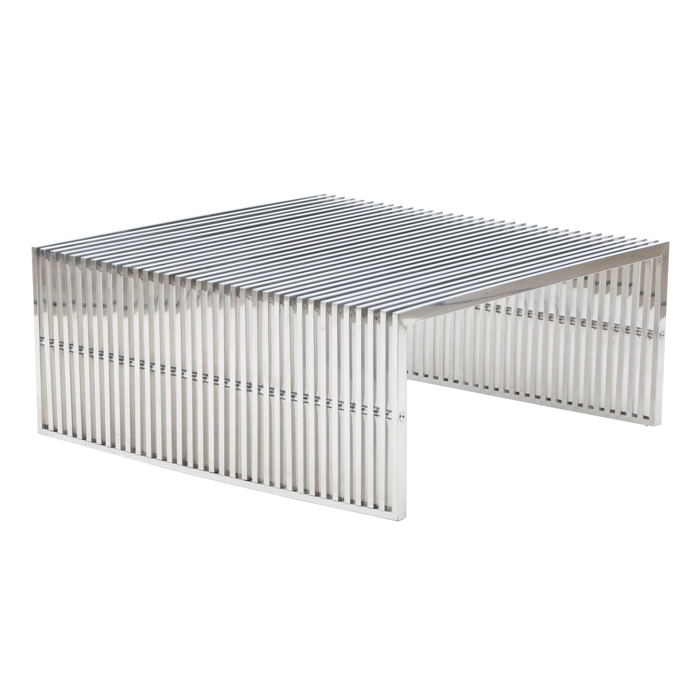 Chromed "Gridiron" Coffee Table by Modway