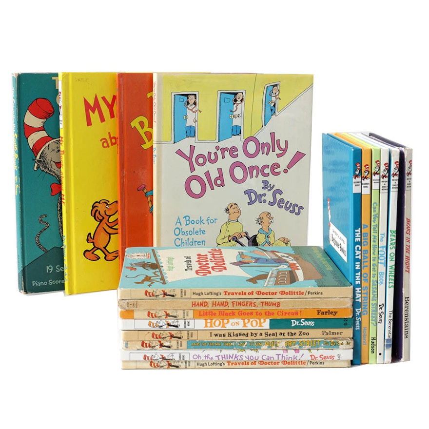 Dr. Seuss Books including 1967 "The Cat in the Hat Song Book"