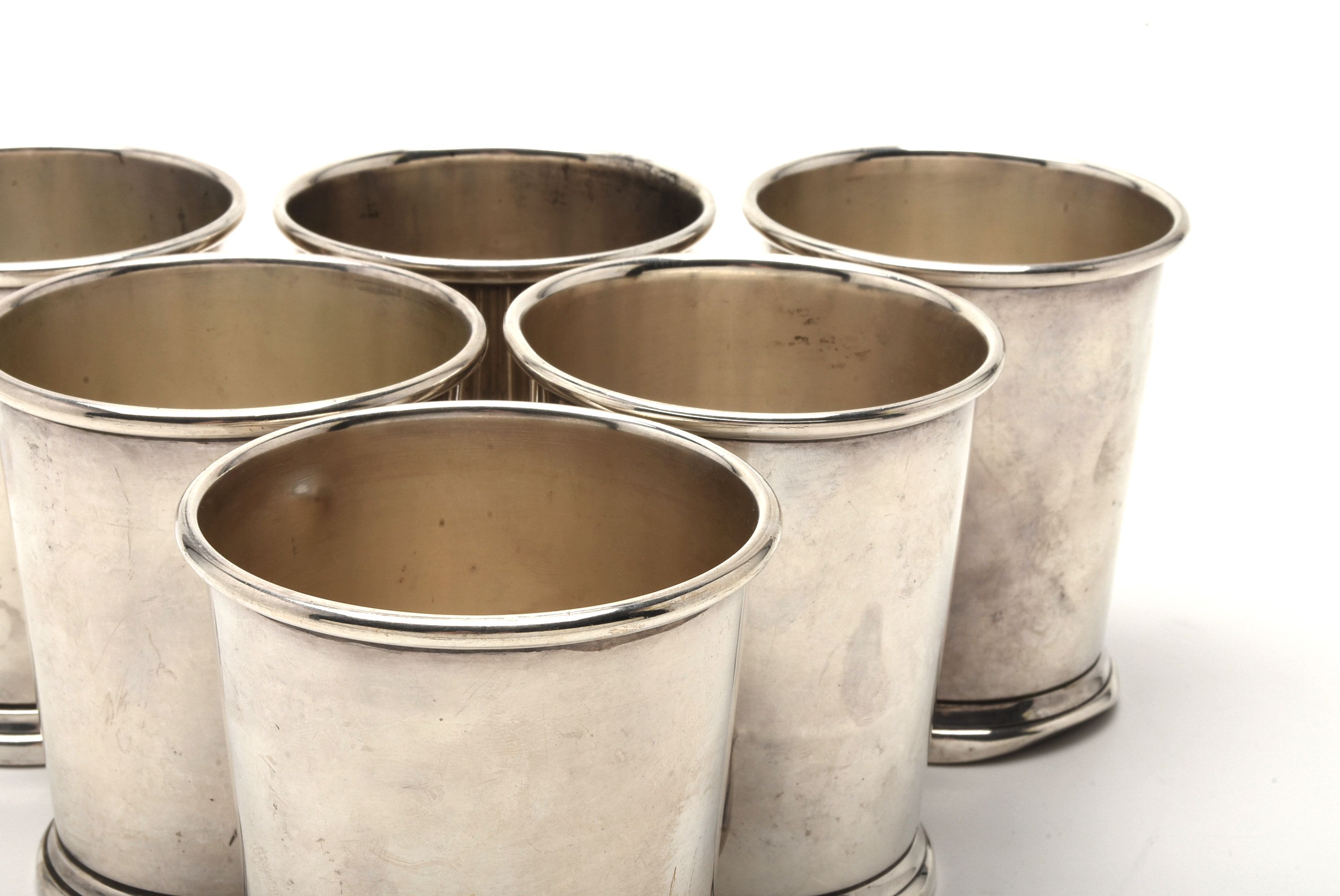 Preisner Silver Co. Sterling Silver Mint Julep Cup Set