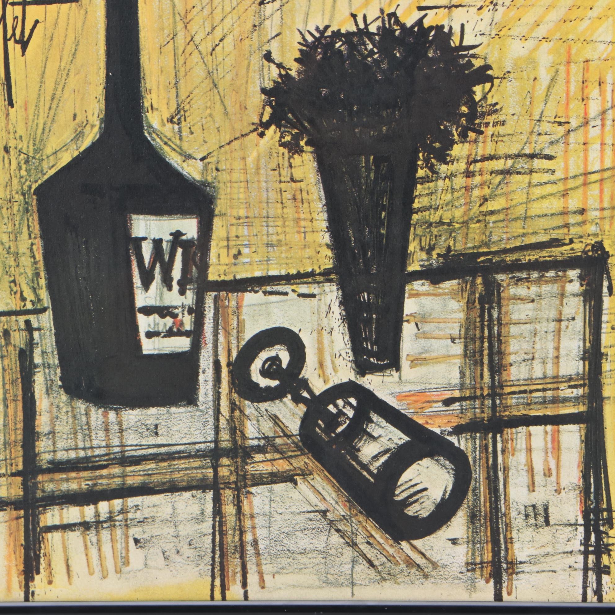 Framed Ella Fitzgerald Album Cover Featuring Artwork by Bernard Buffet