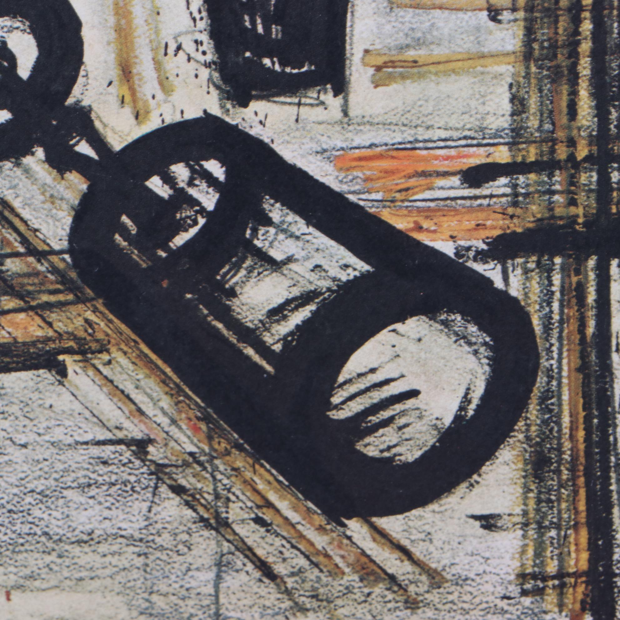 Framed Ella Fitzgerald Album Cover Featuring Artwork by Bernard Buffet