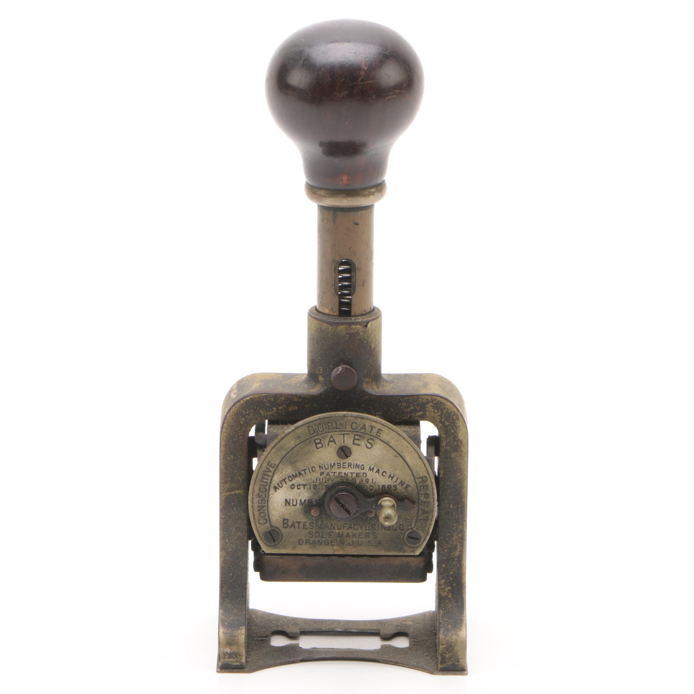 Bates Automatic Numbering Machine