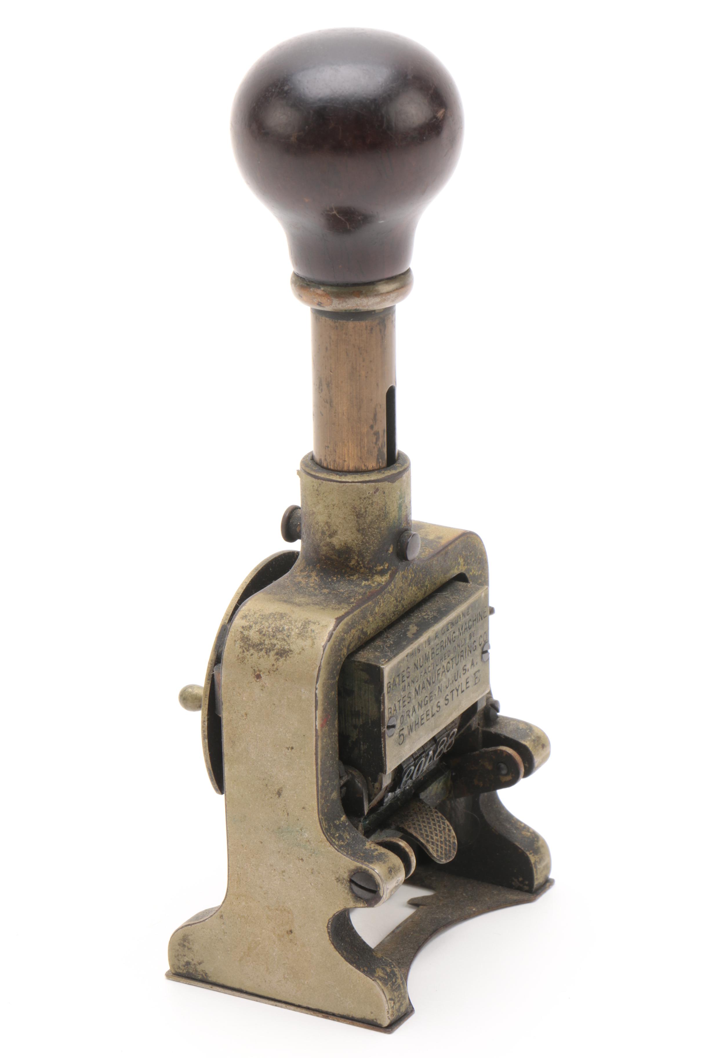 Bates Automatic Numbering Machine