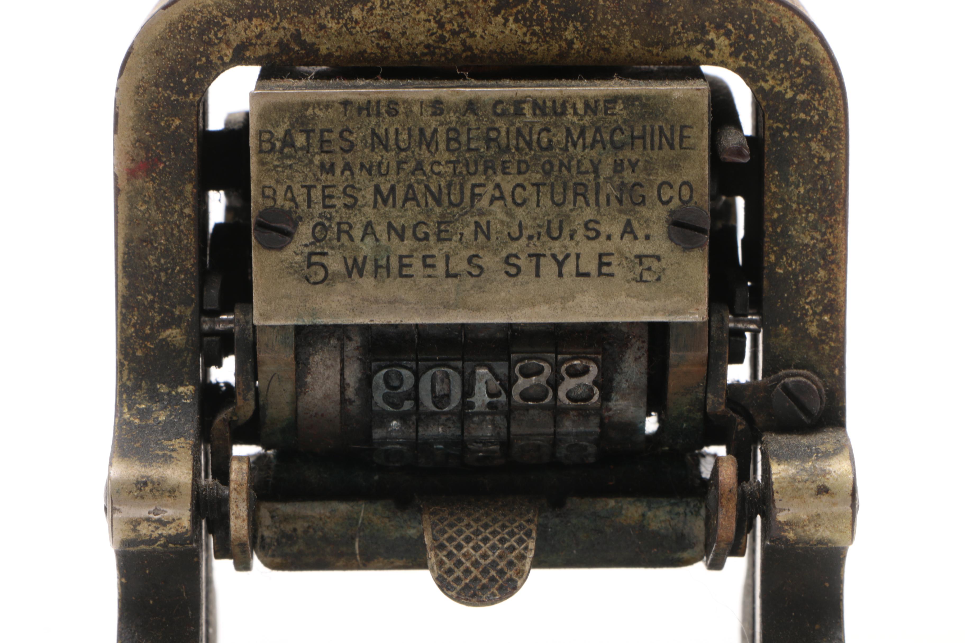 Bates Automatic Numbering Machine