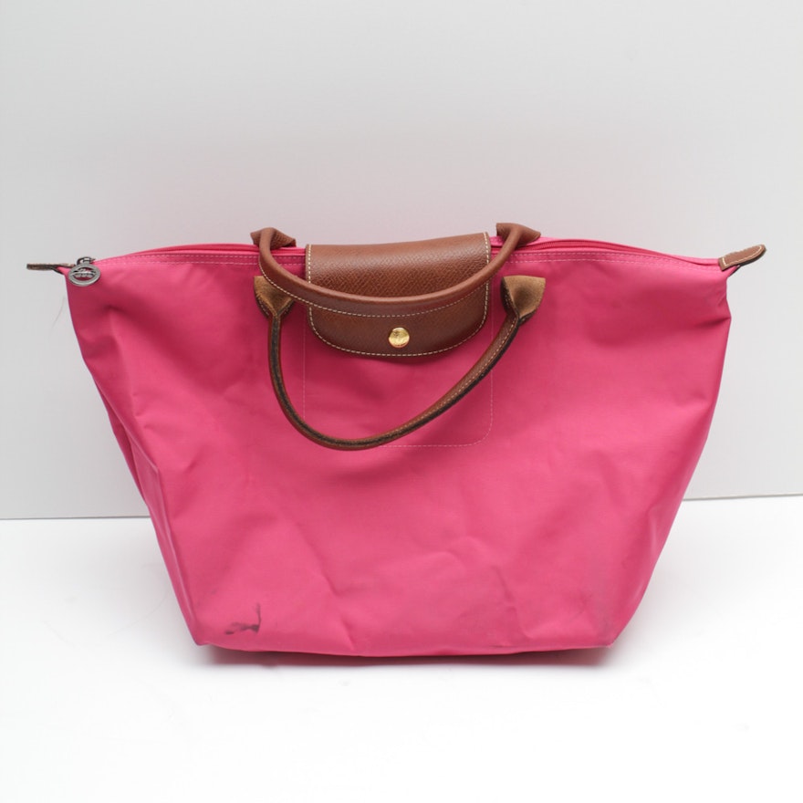 Longchamp Le Pliage Fuchsia Nylon tote