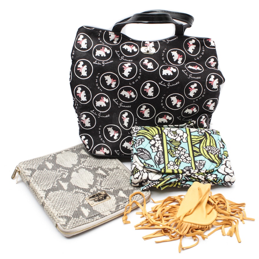 Handbags, Tablet Covers and Accessory Bags Featuring Lulu Guiness