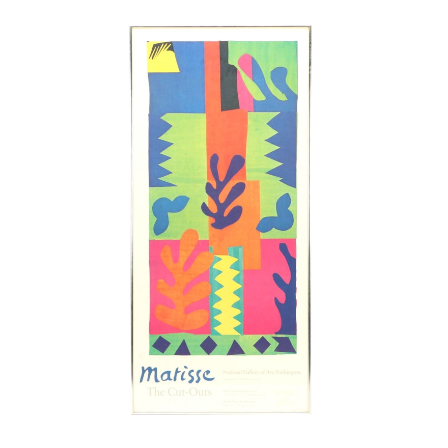 Vintage Henri Matisse Offset Lithograph Exhibition Poster