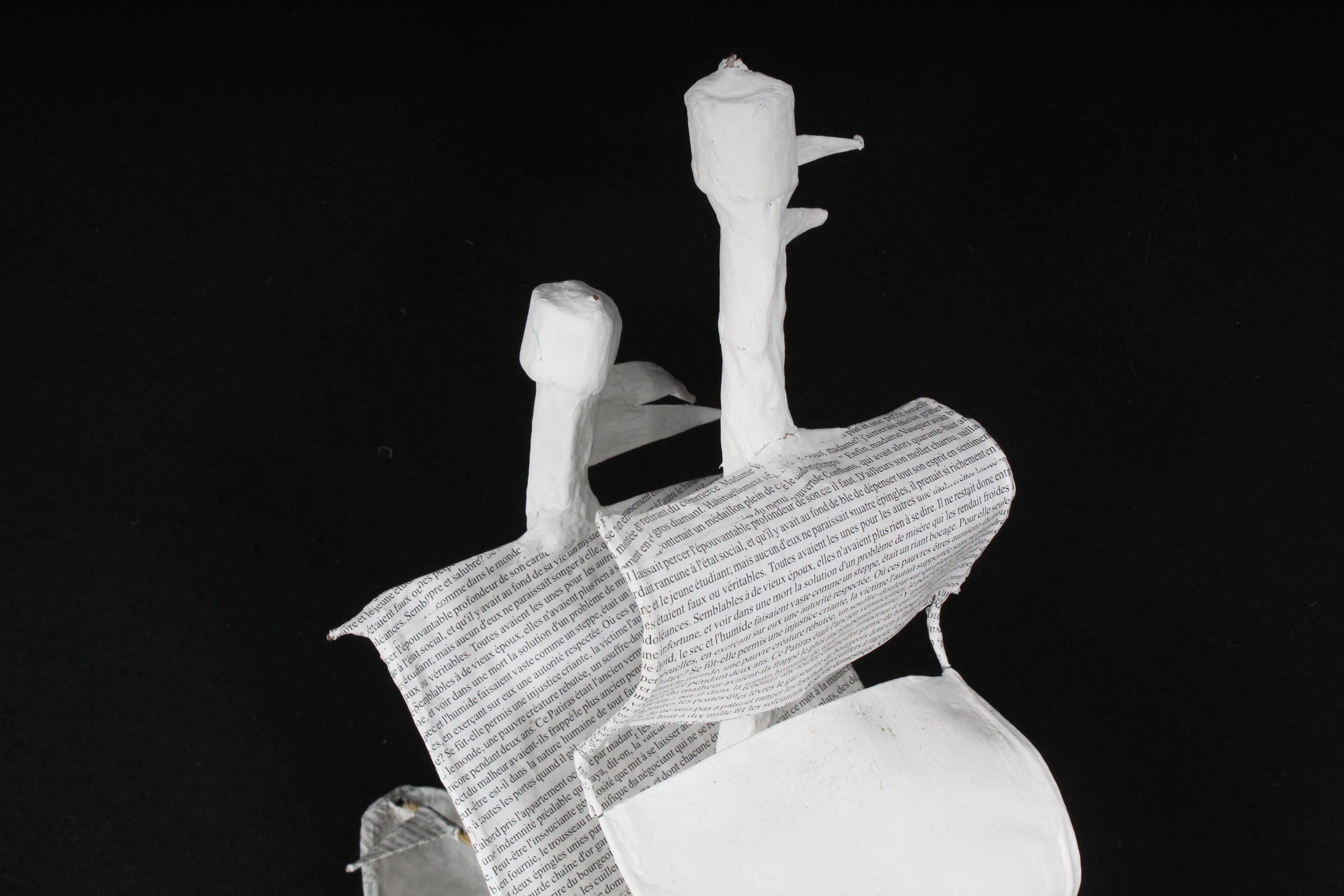 Papier Mache Ship Models