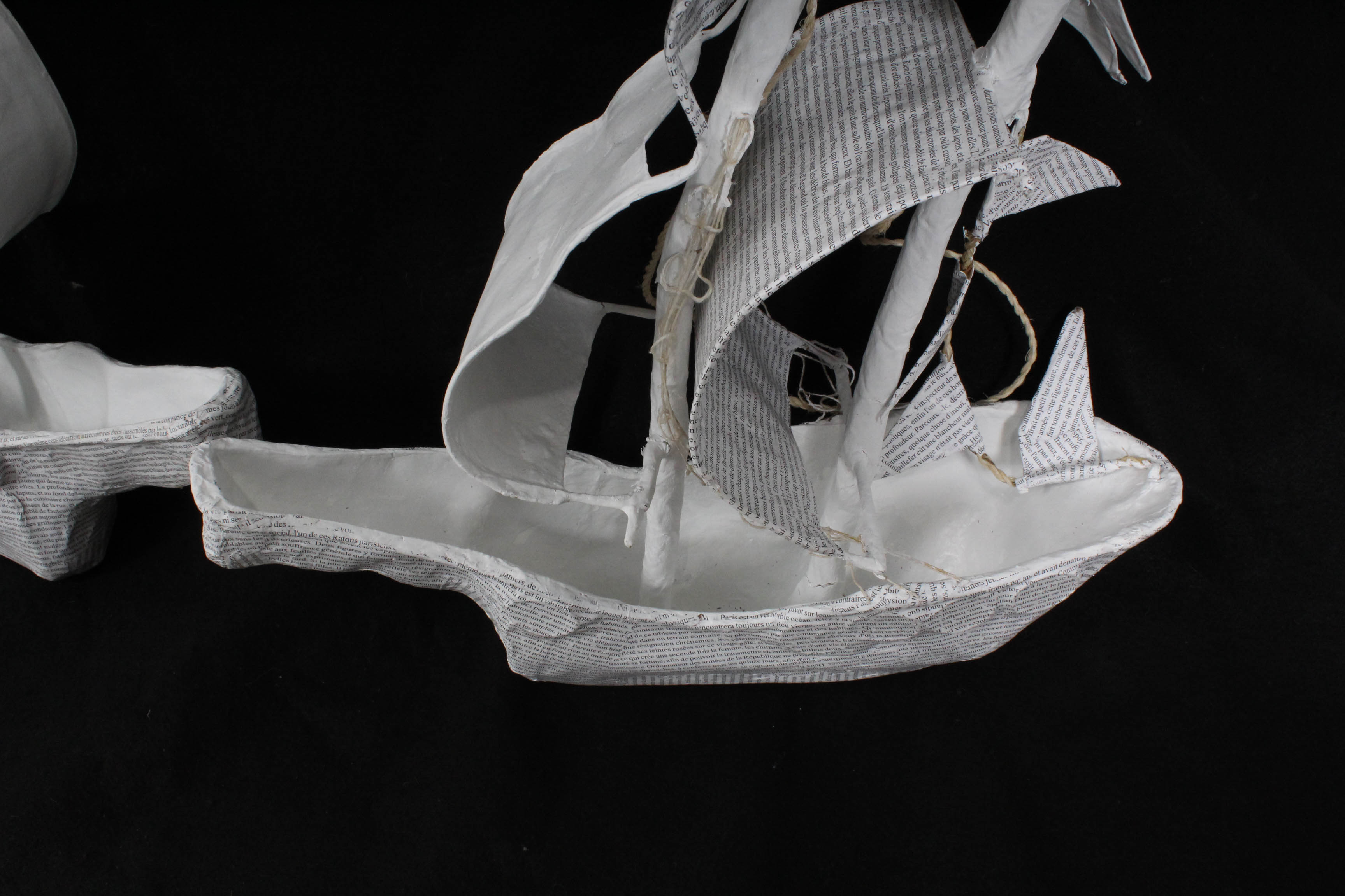 Papier Mache Ship Models