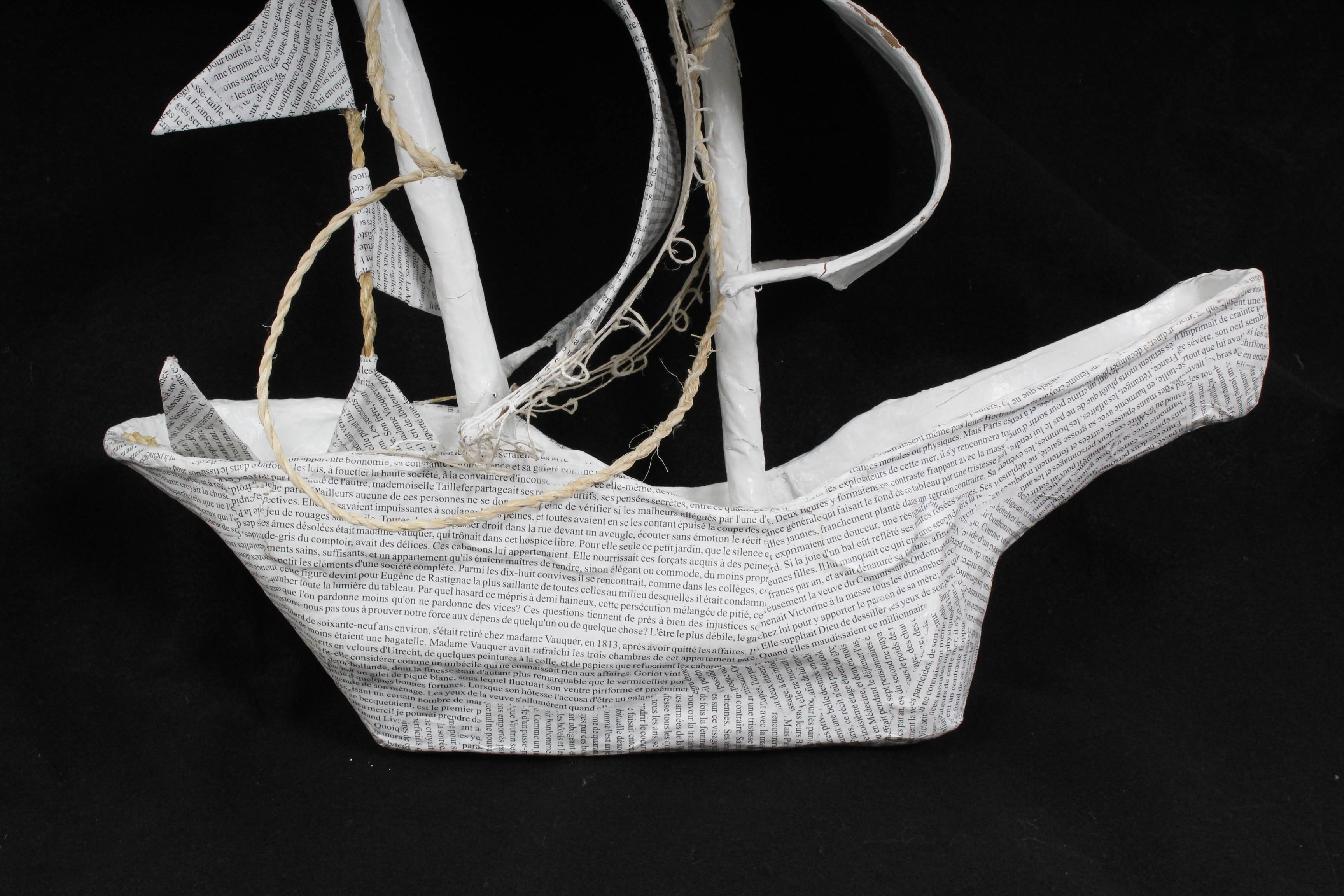 Papier Mache Ship Models