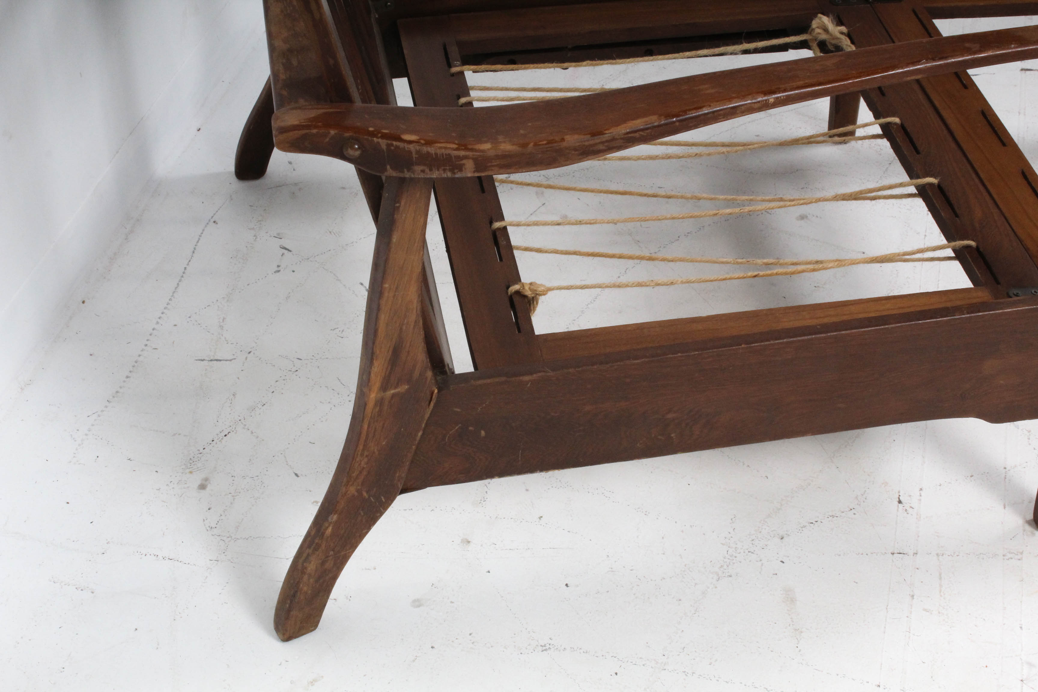 Danish Modern Convertible Teak Lounge Chair