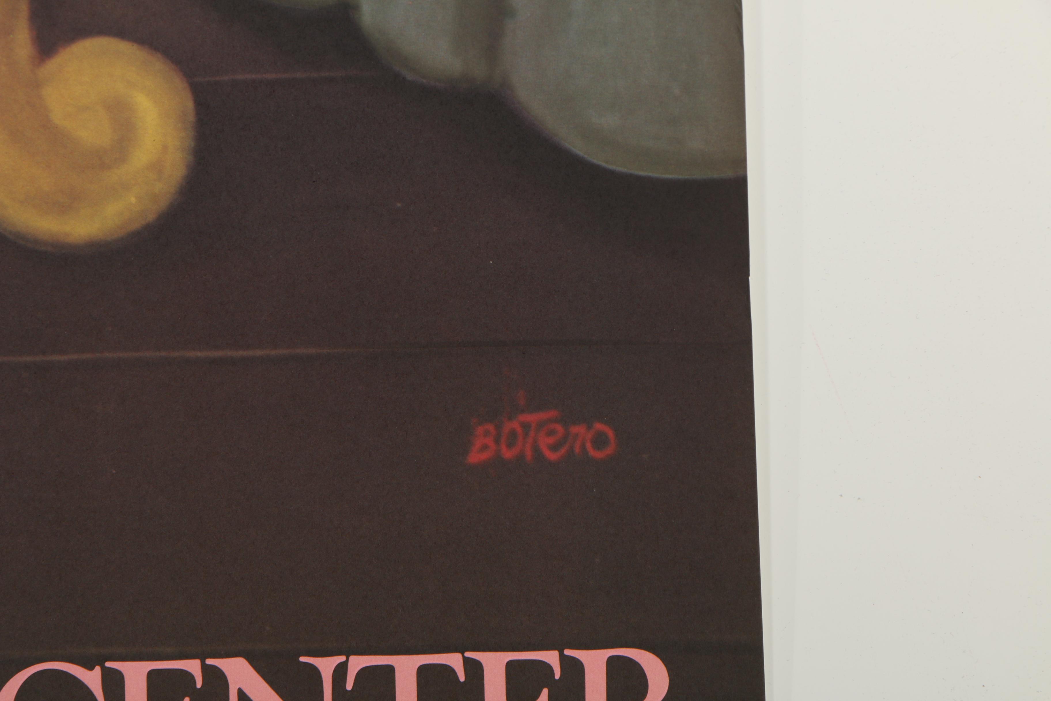 Exhibition Poster after Fernando Botero "Mostly Mozart"