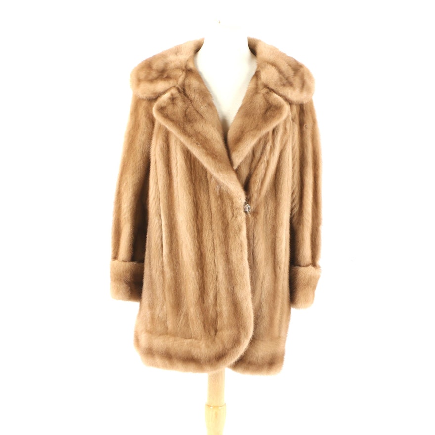 Women's Vintage Bertolini Blonde Mink Fur Coat