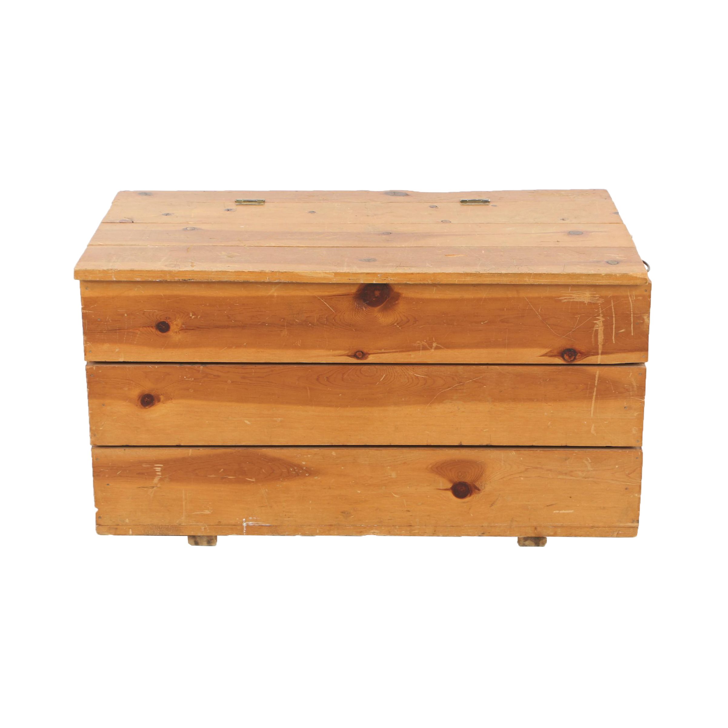 Vintage Pine Storage Chest