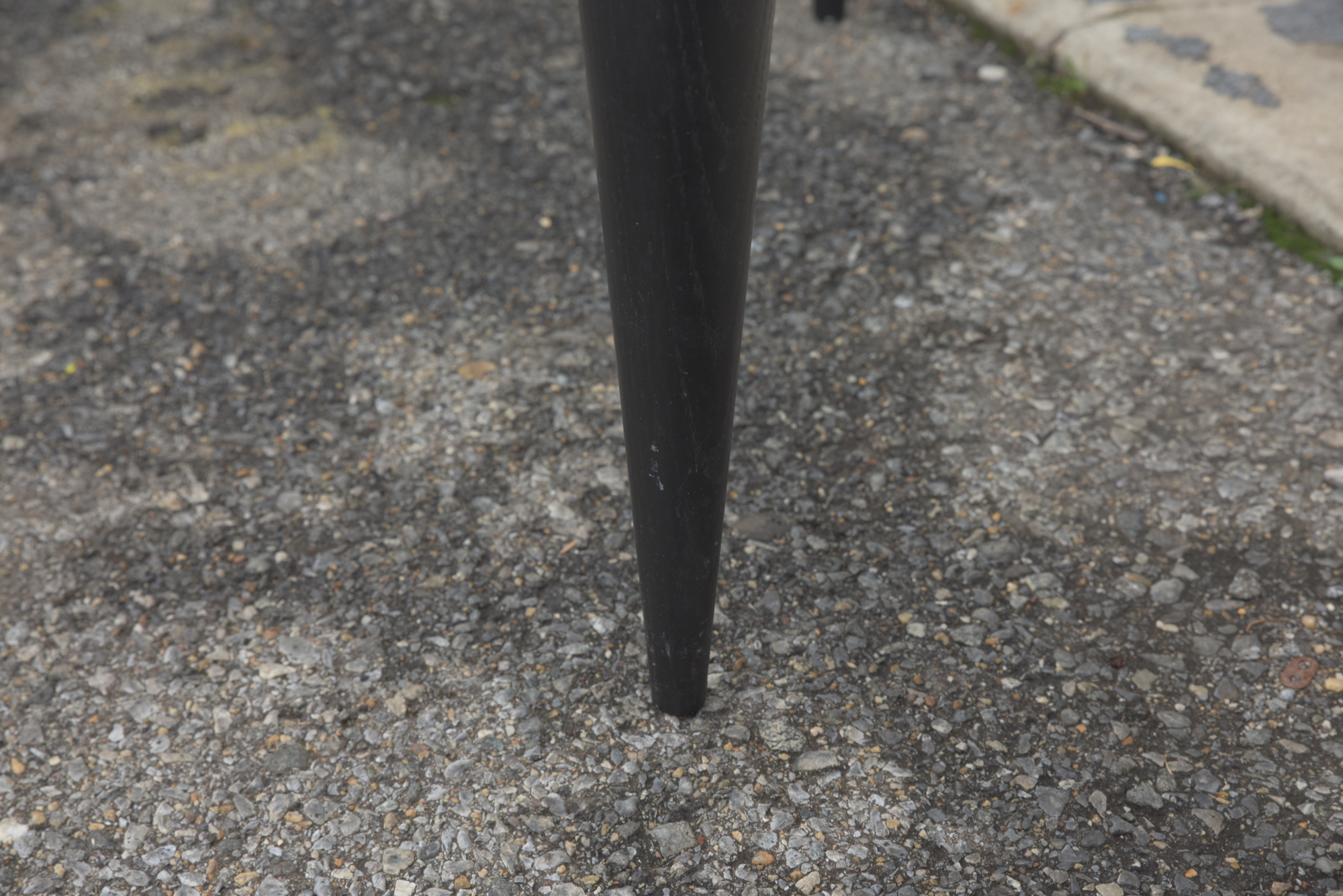 Kidney Bean Shaped Glass Coffee Table