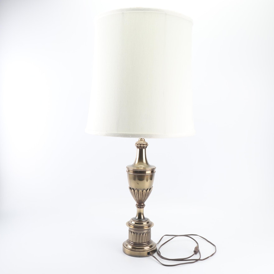 Stiffel Style Brass Lamp and Stiffel Shade