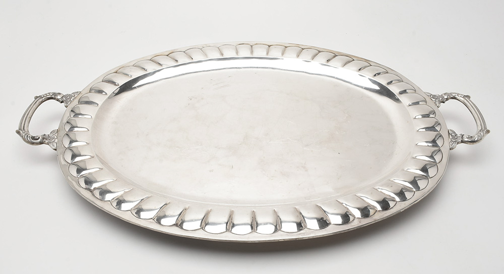 Vintage L. Maciel Mexican Sterling Silver Tea Service and Tray