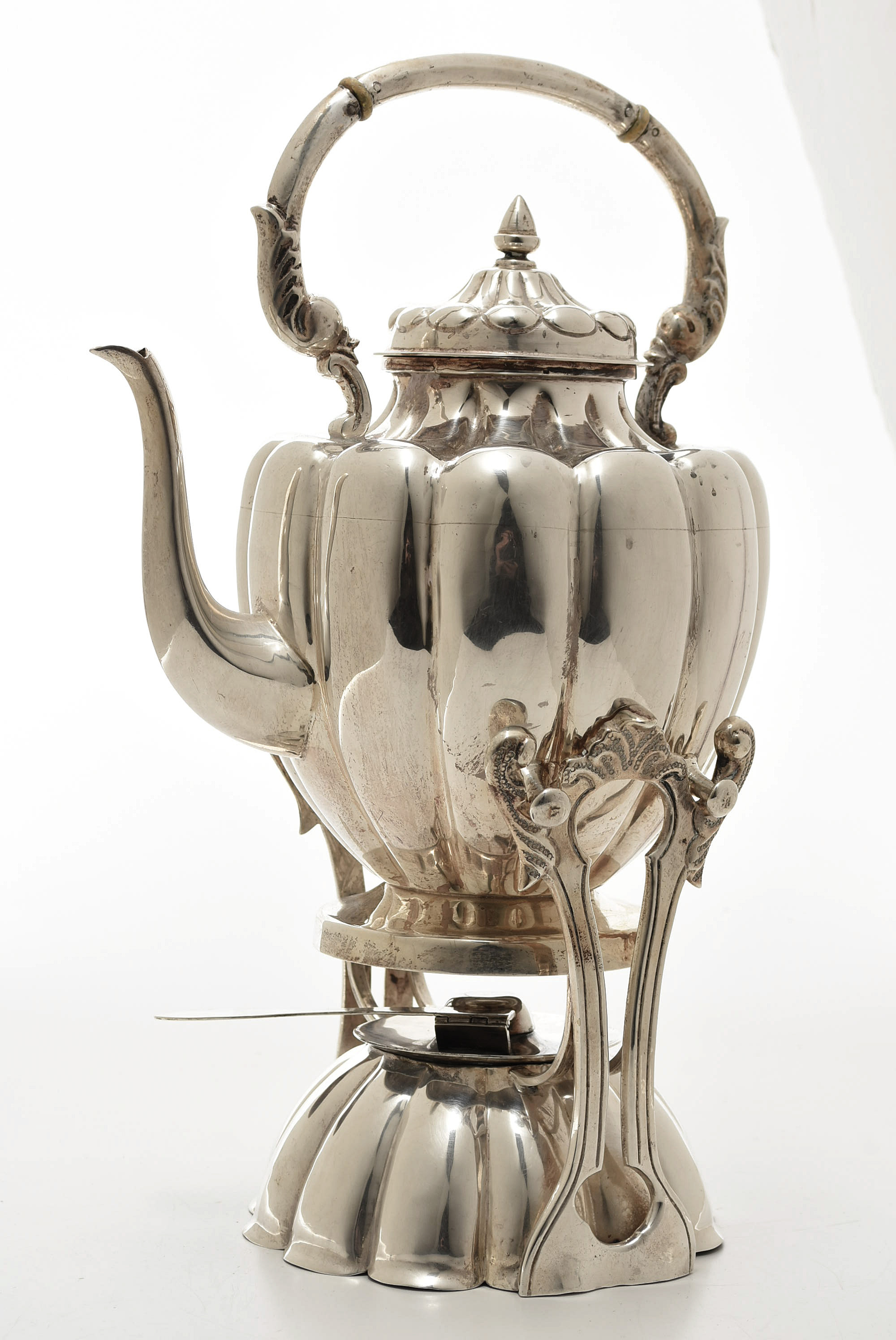 Vintage L. Maciel Mexican Sterling Silver Tea Service and Tray