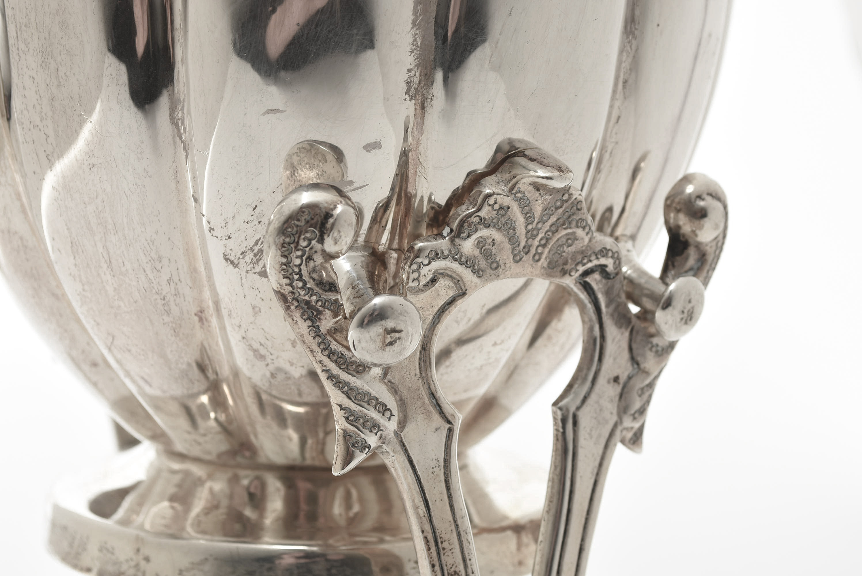 Vintage L. Maciel Mexican Sterling Silver Tea Service and Tray