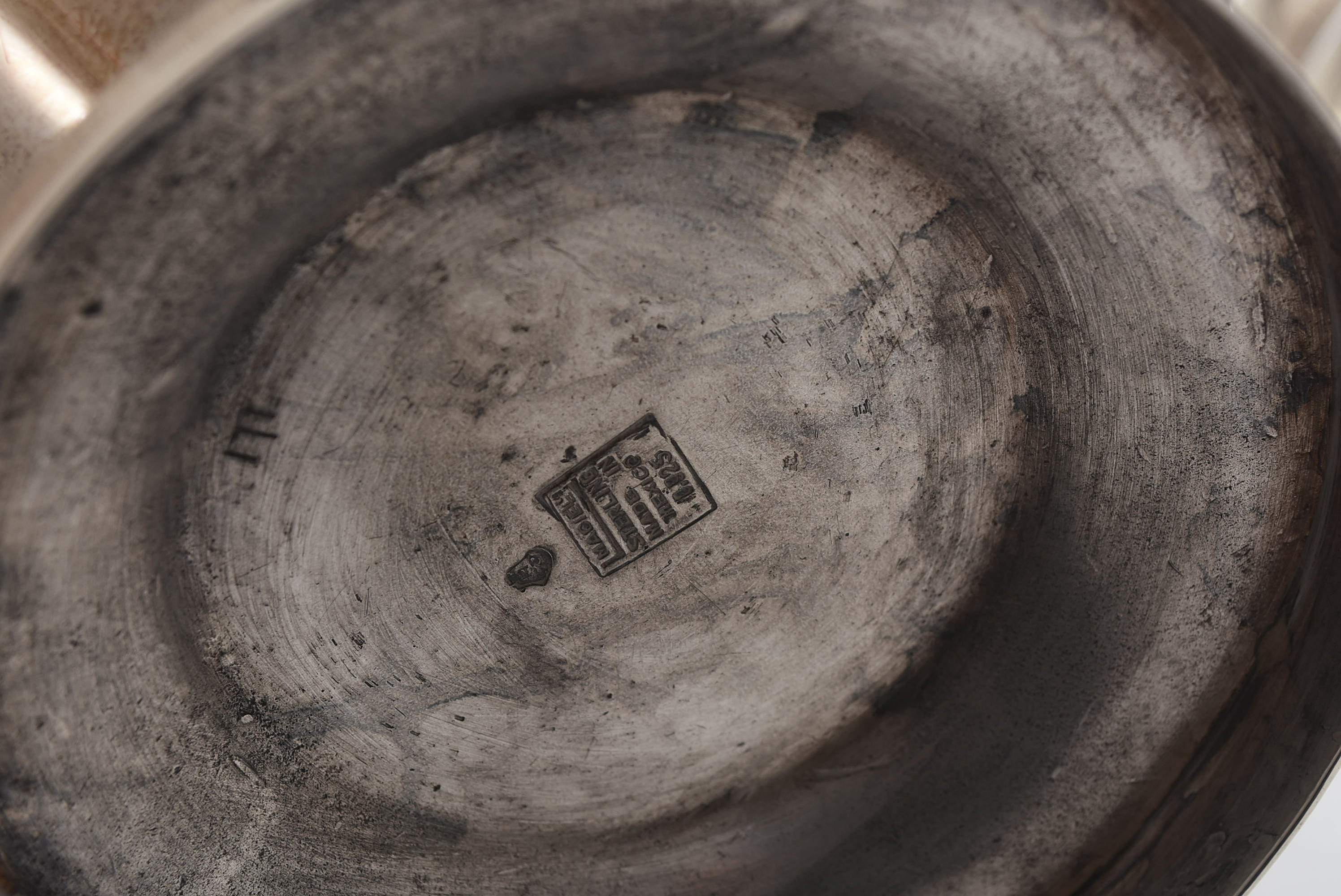 Vintage L. Maciel Mexican Sterling Silver Tea Service and Tray