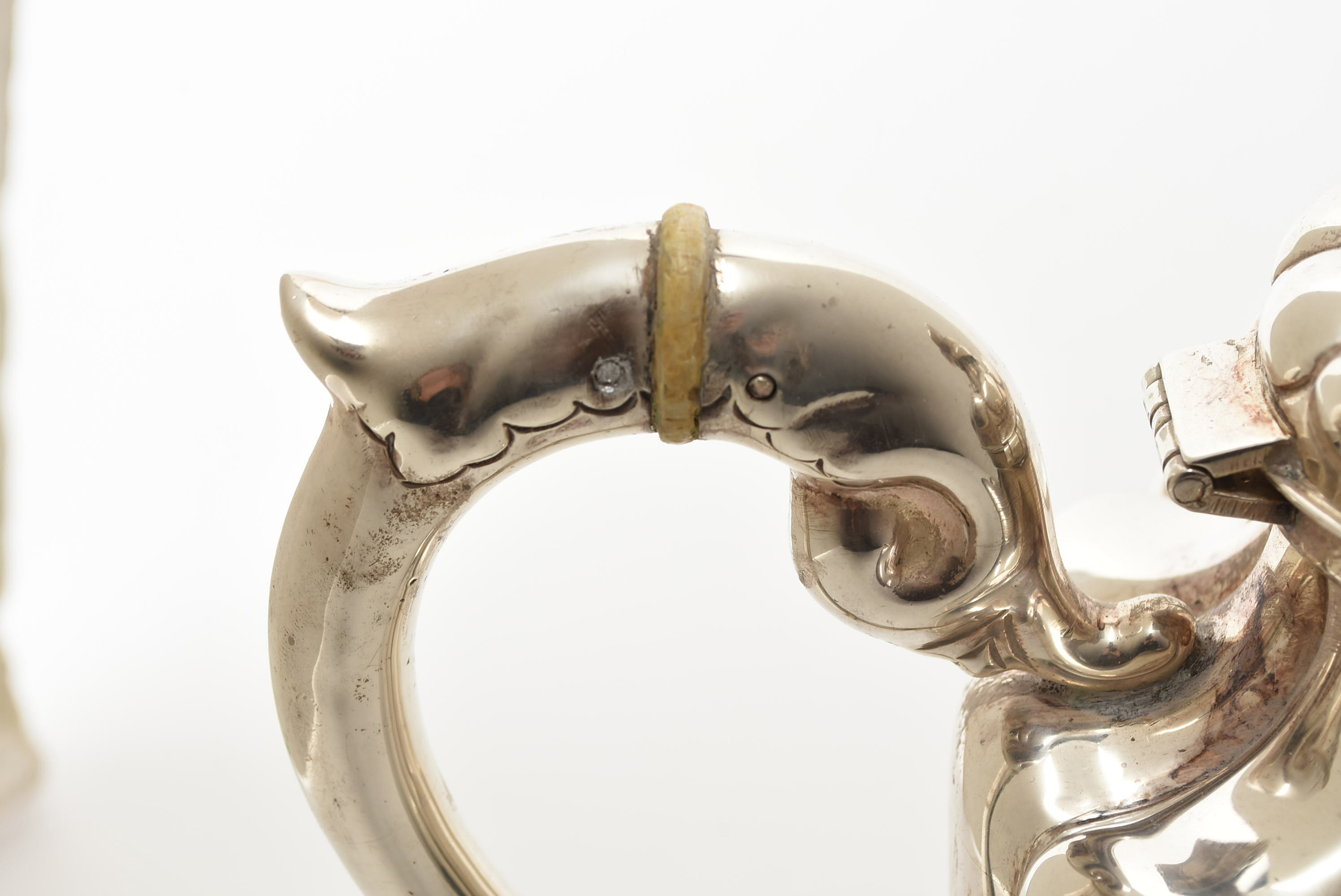 Vintage L. Maciel Mexican Sterling Silver Tea Service and Tray