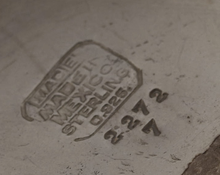 Vintage L. Maciel Mexican Sterling Silver Tea Service and Tray