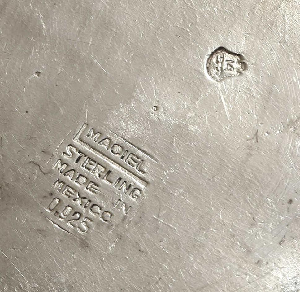 Vintage L. Maciel Mexican Sterling Silver Tea Service and Tray