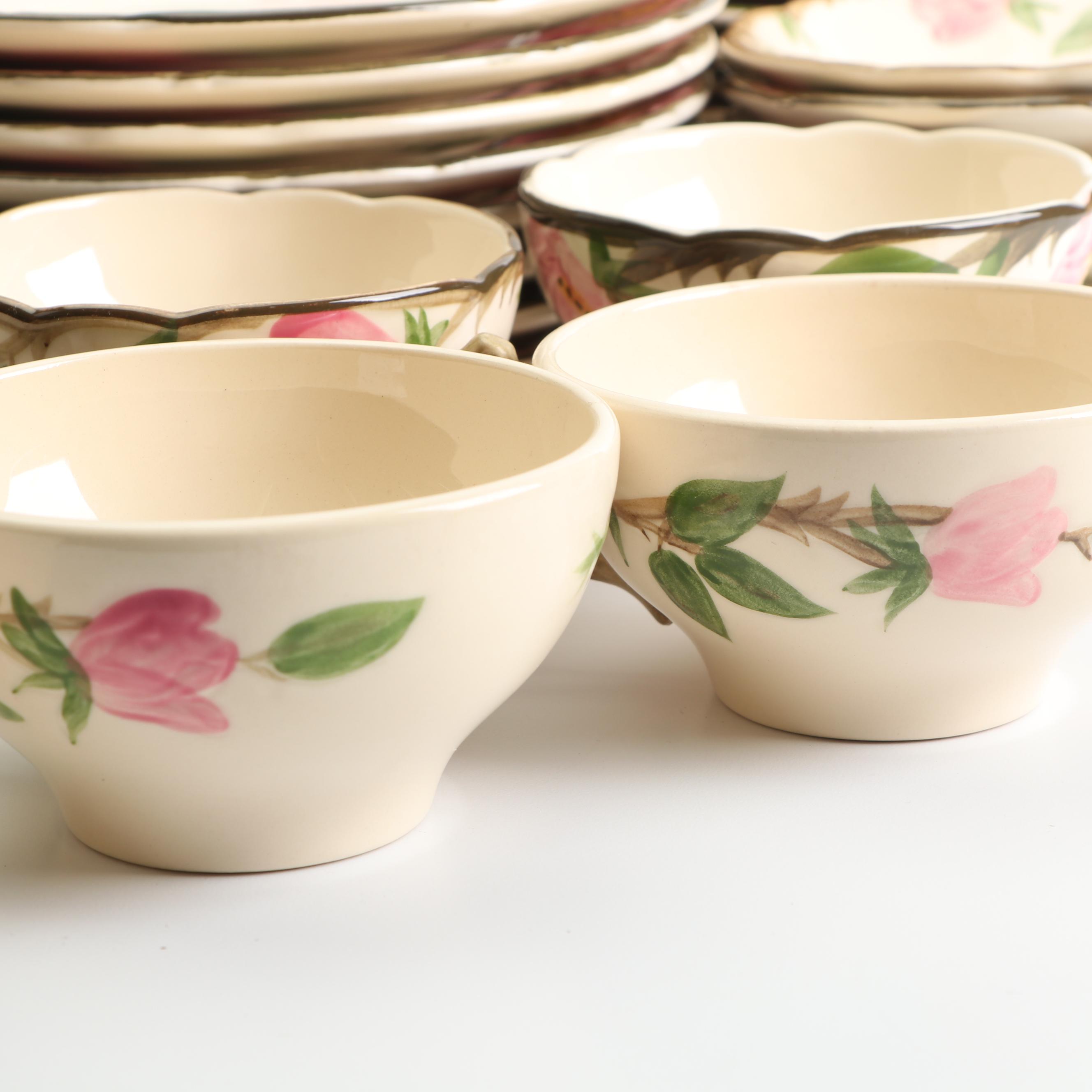 Vintage Franciscan "Desert Rose" Ceramic Dinnerware