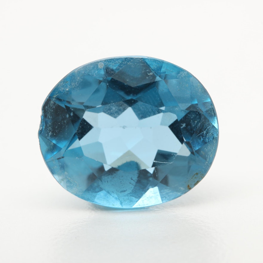 Loose 8.16 CT Blue Topaz