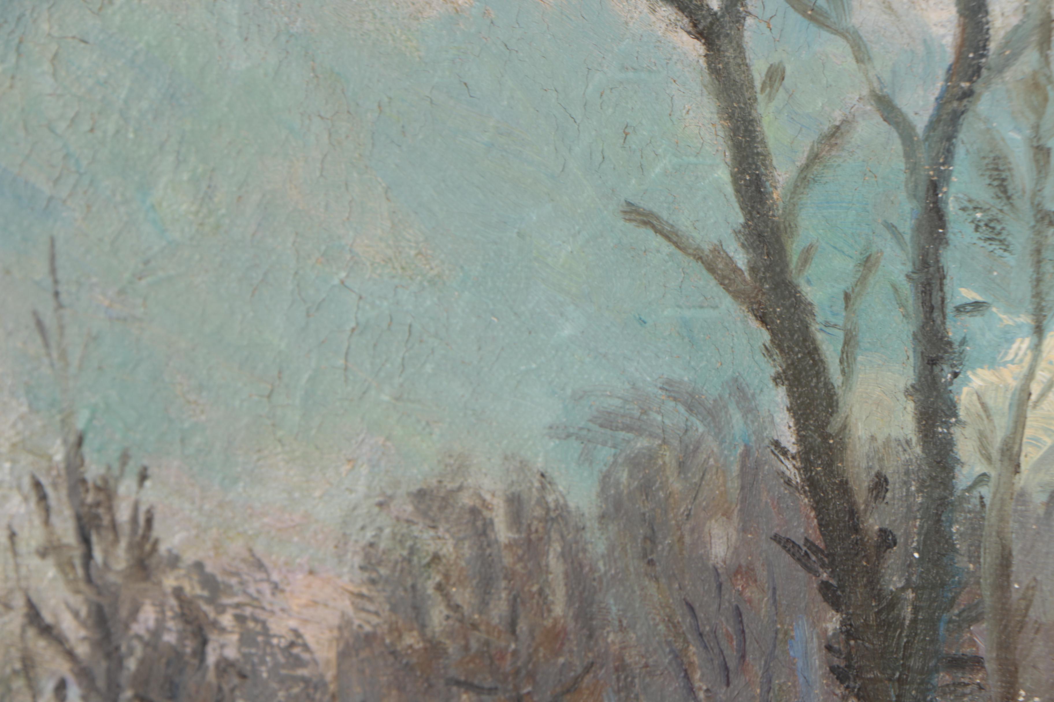 C.O. Erickson Antique American Landscape Oil Painting