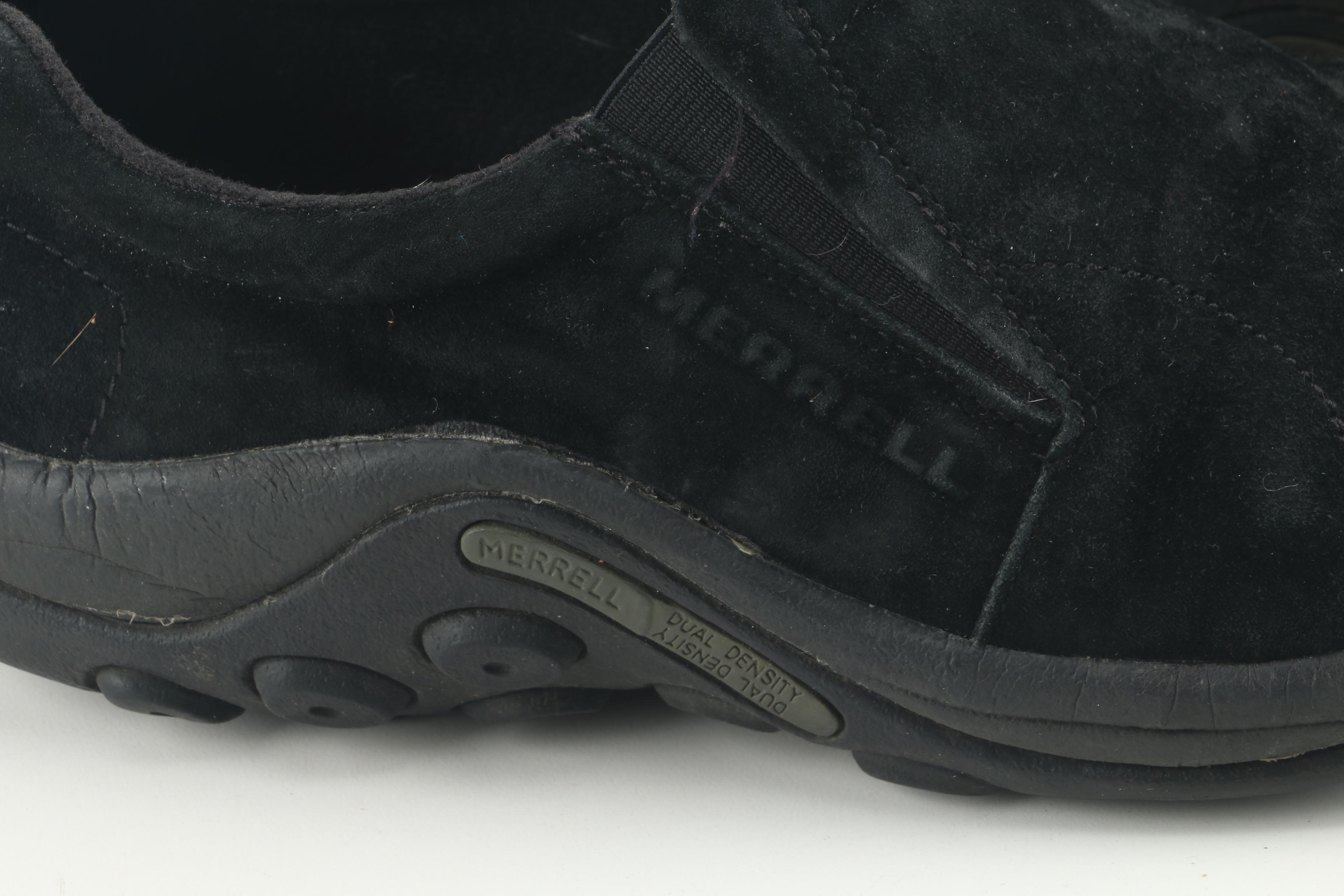 Merrell Jungle Mocs with Muk Luk Boot Covers and Knit Wool Mittens