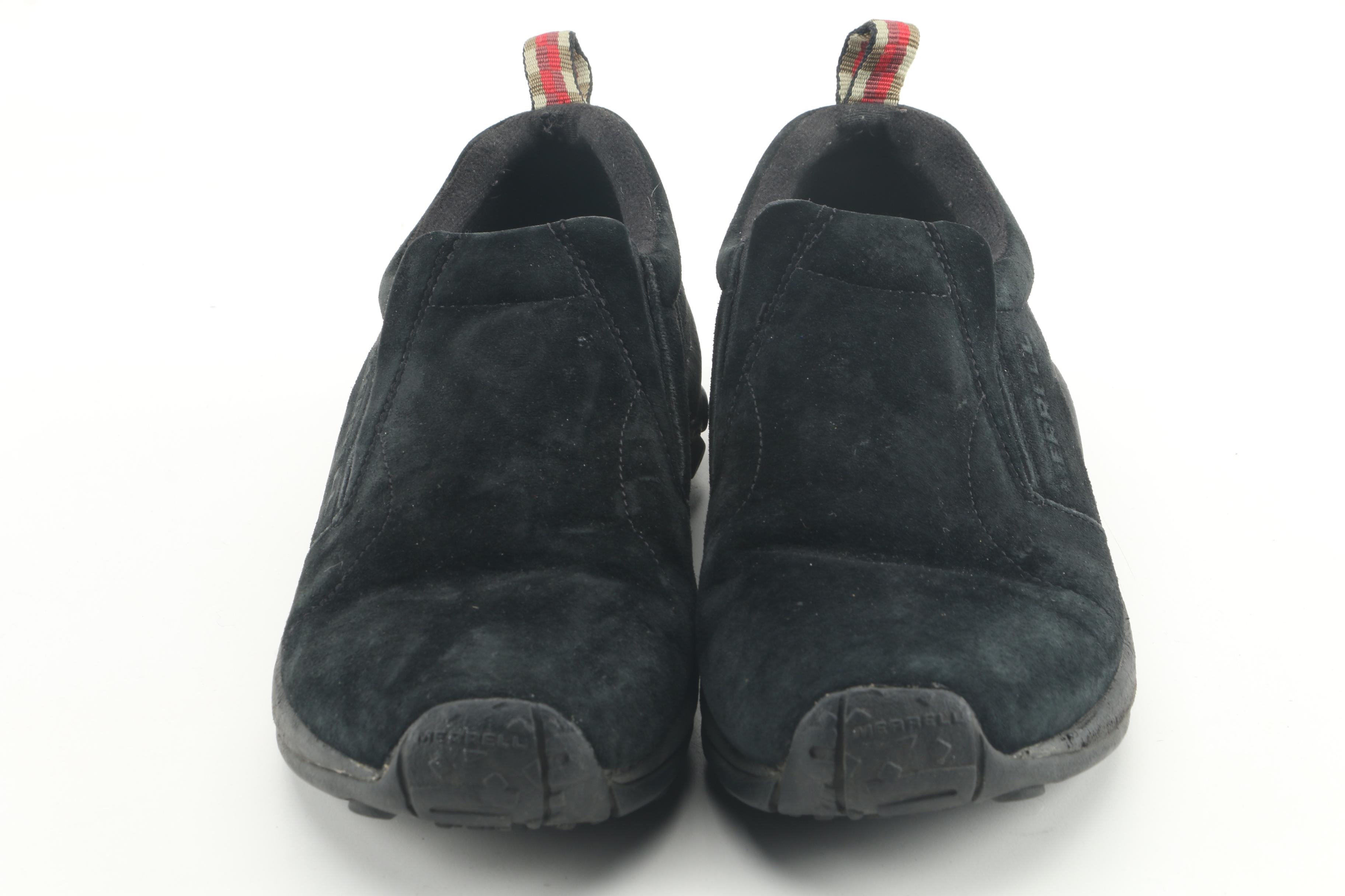 Merrell Jungle Mocs with Muk Luk Boot Covers and Knit Wool Mittens