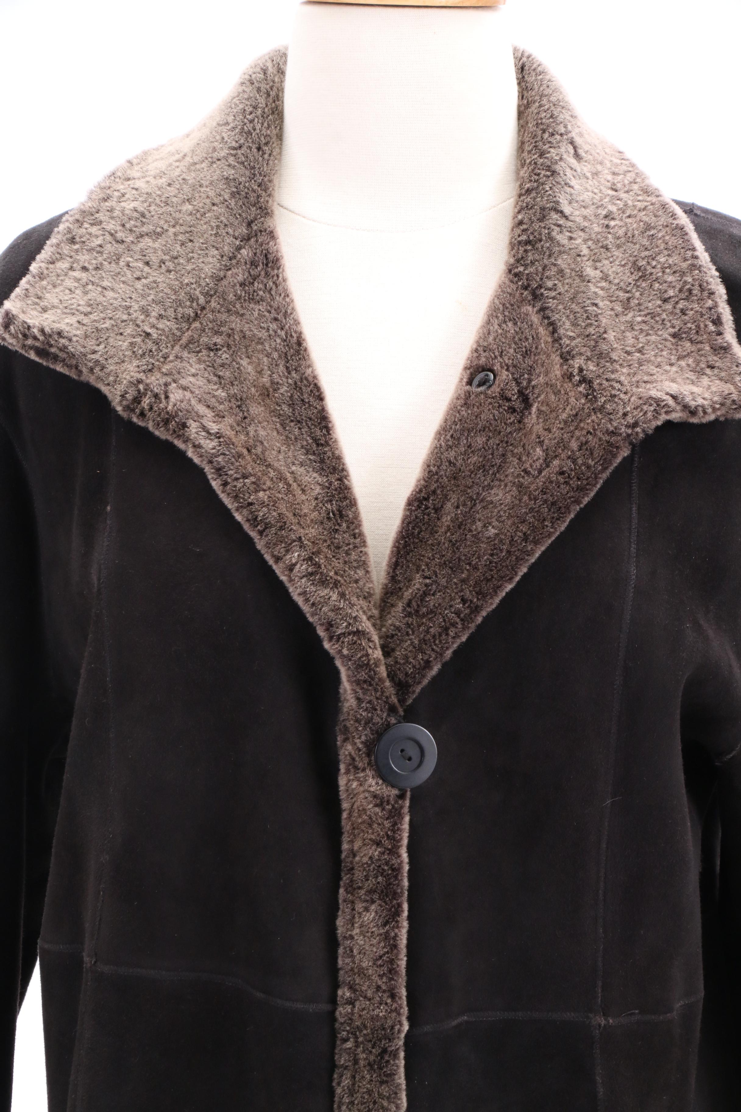 Tory Burch Shearling Vest and Blue Duck Sheepskin Coat