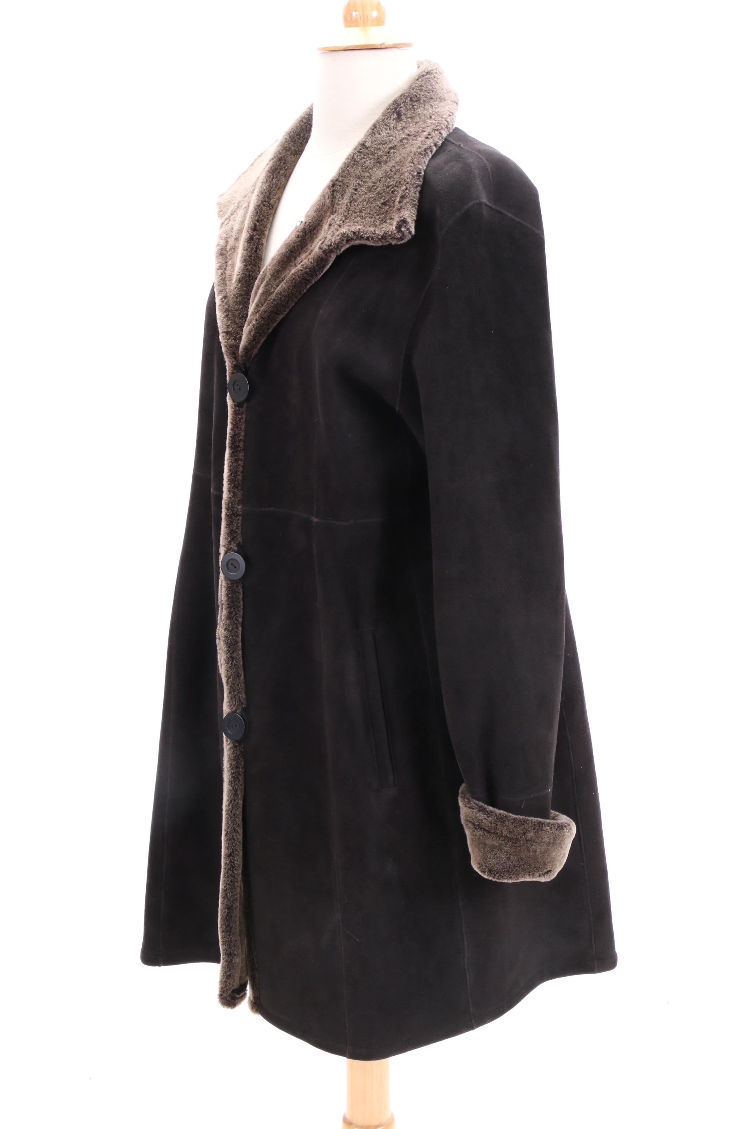 Tory Burch Shearling Vest and Blue Duck Sheepskin Coat