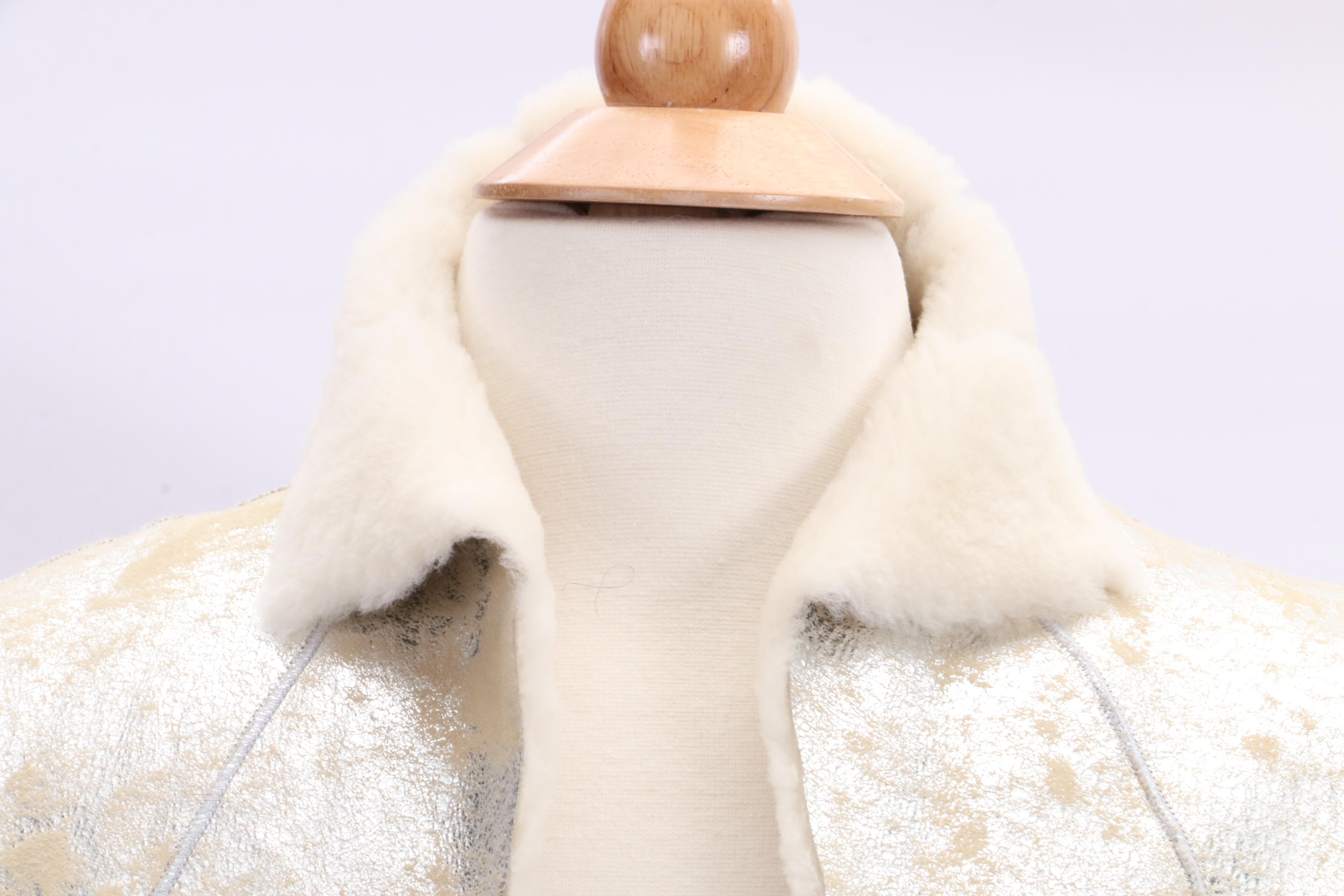 Tory Burch Shearling Vest and Blue Duck Sheepskin Coat