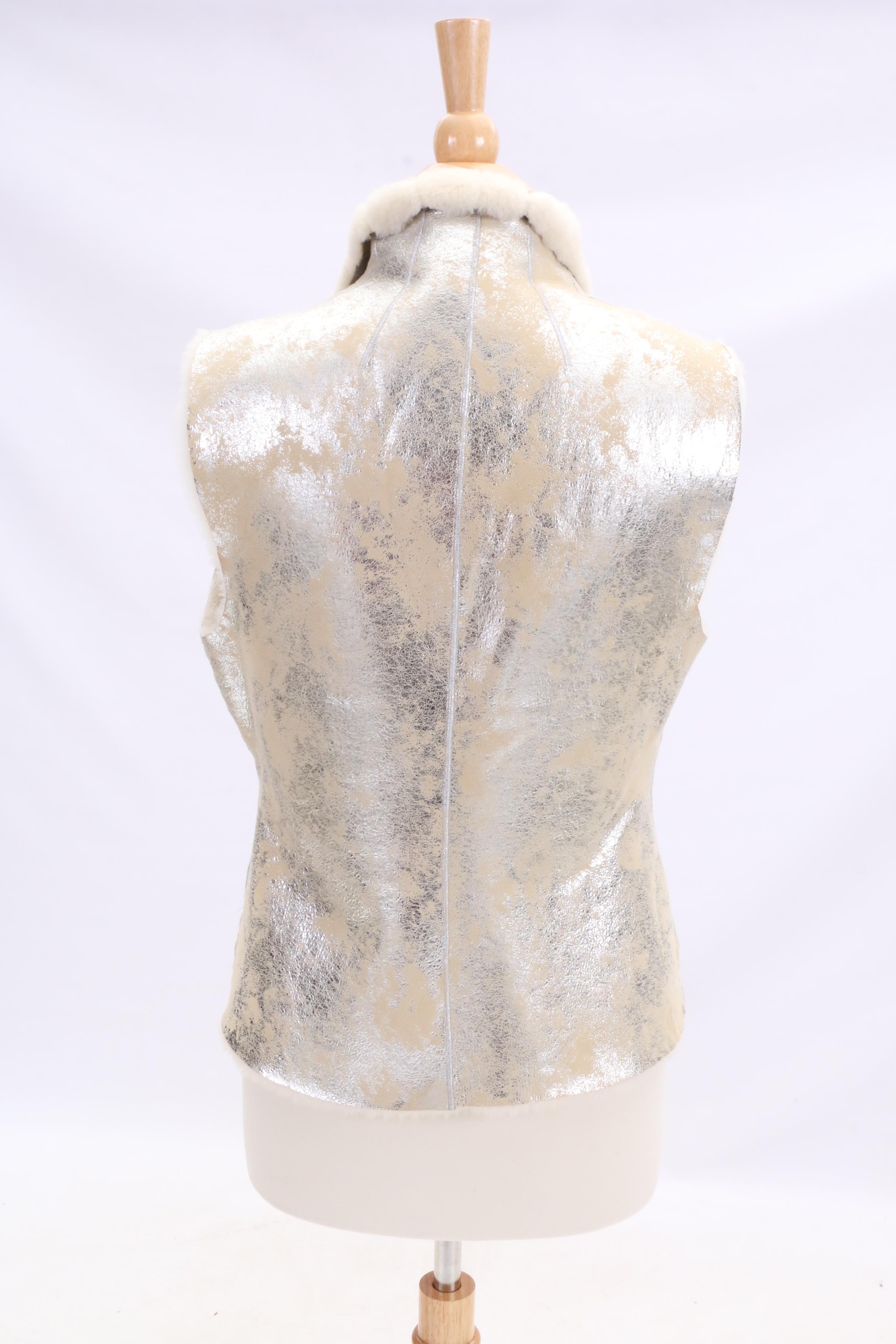 Tory Burch Shearling Vest and Blue Duck Sheepskin Coat