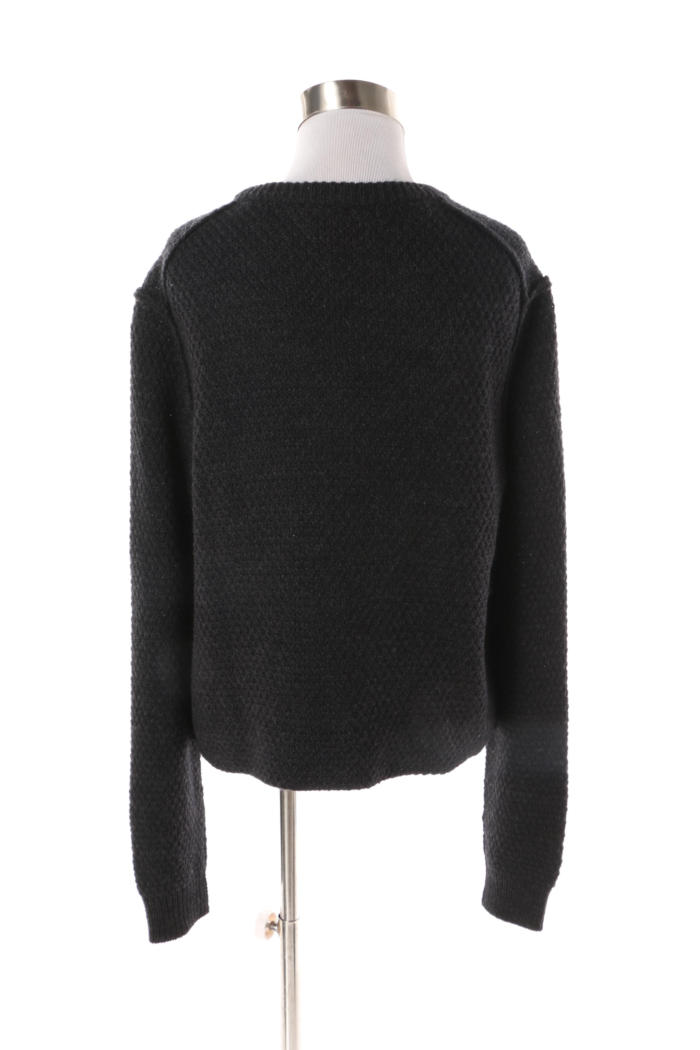 Women's Tory Burch Black Alpaca Blend Cardigan