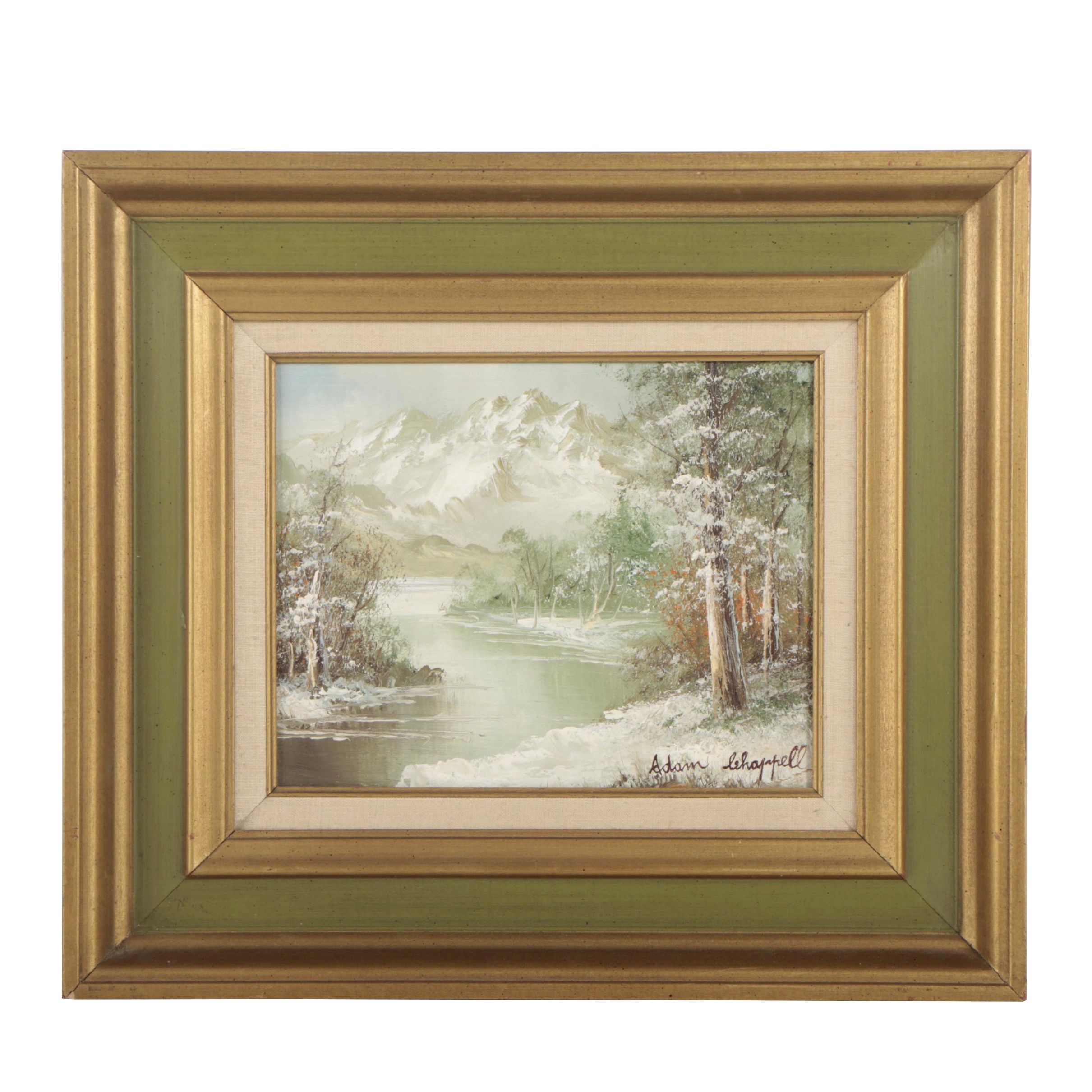 Adam Chappell Winter Landscape Oil Painting