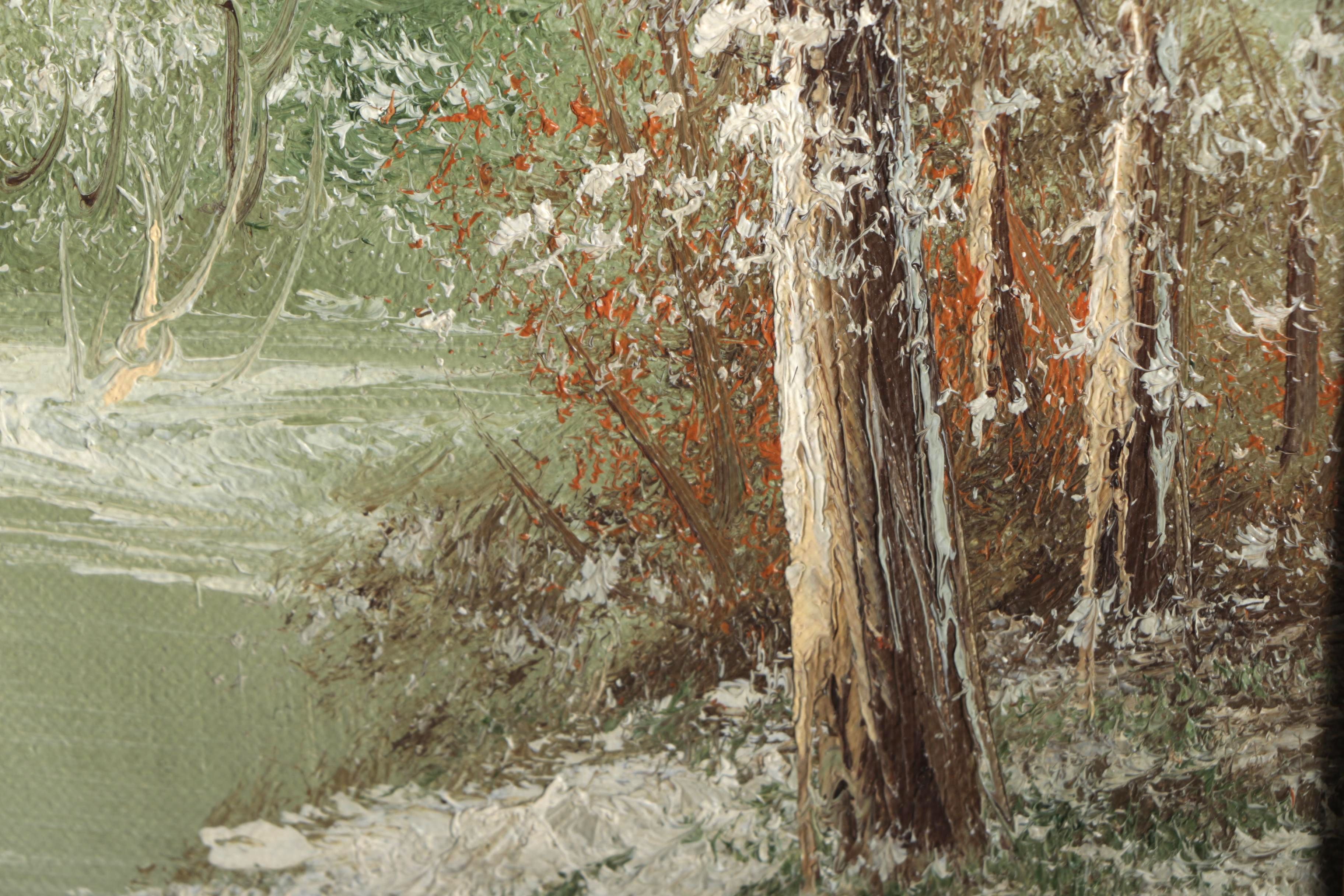 Adam Chappell Winter Landscape Oil Painting