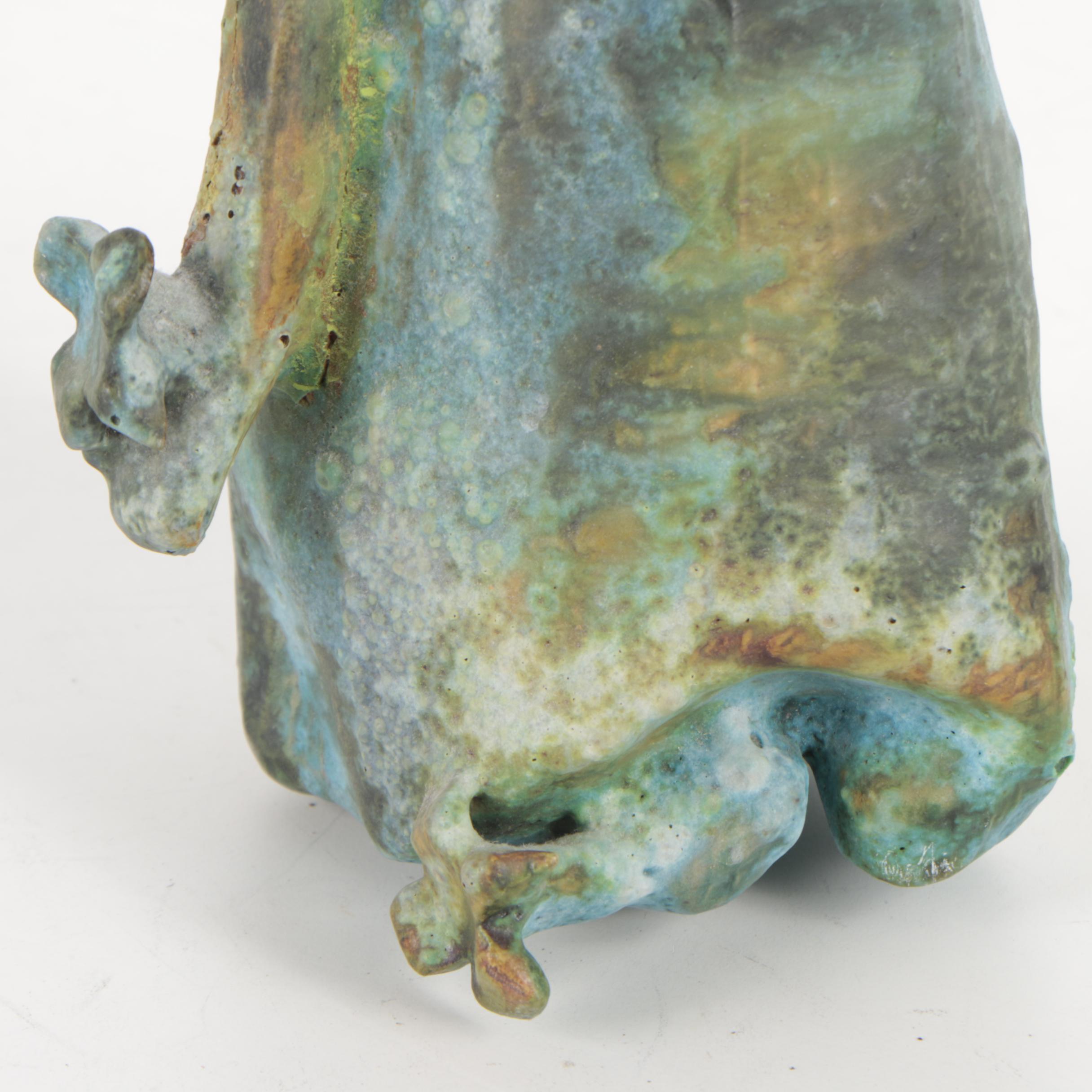 Raku Fired Figural Sculpture