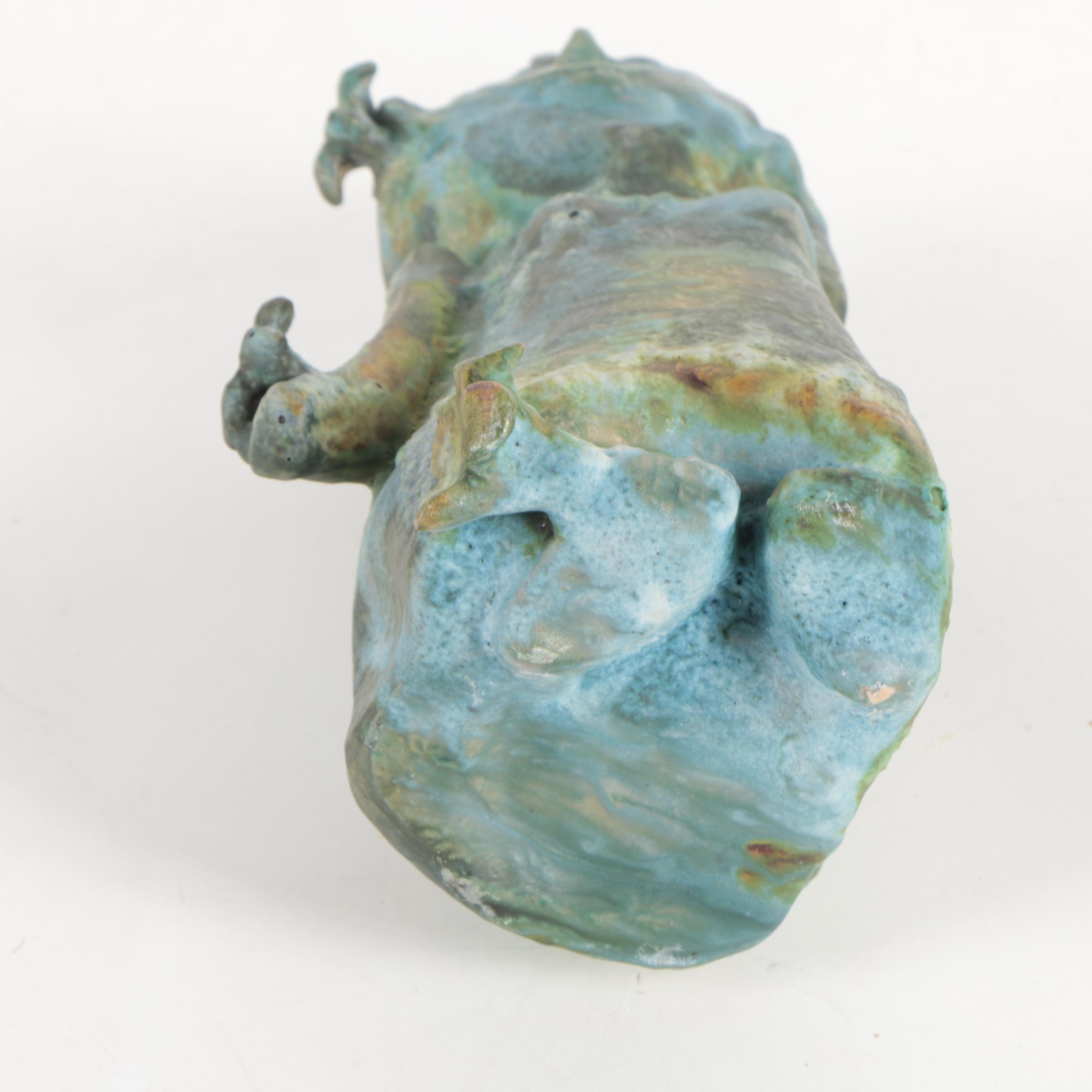 Raku Fired Figural Sculpture
