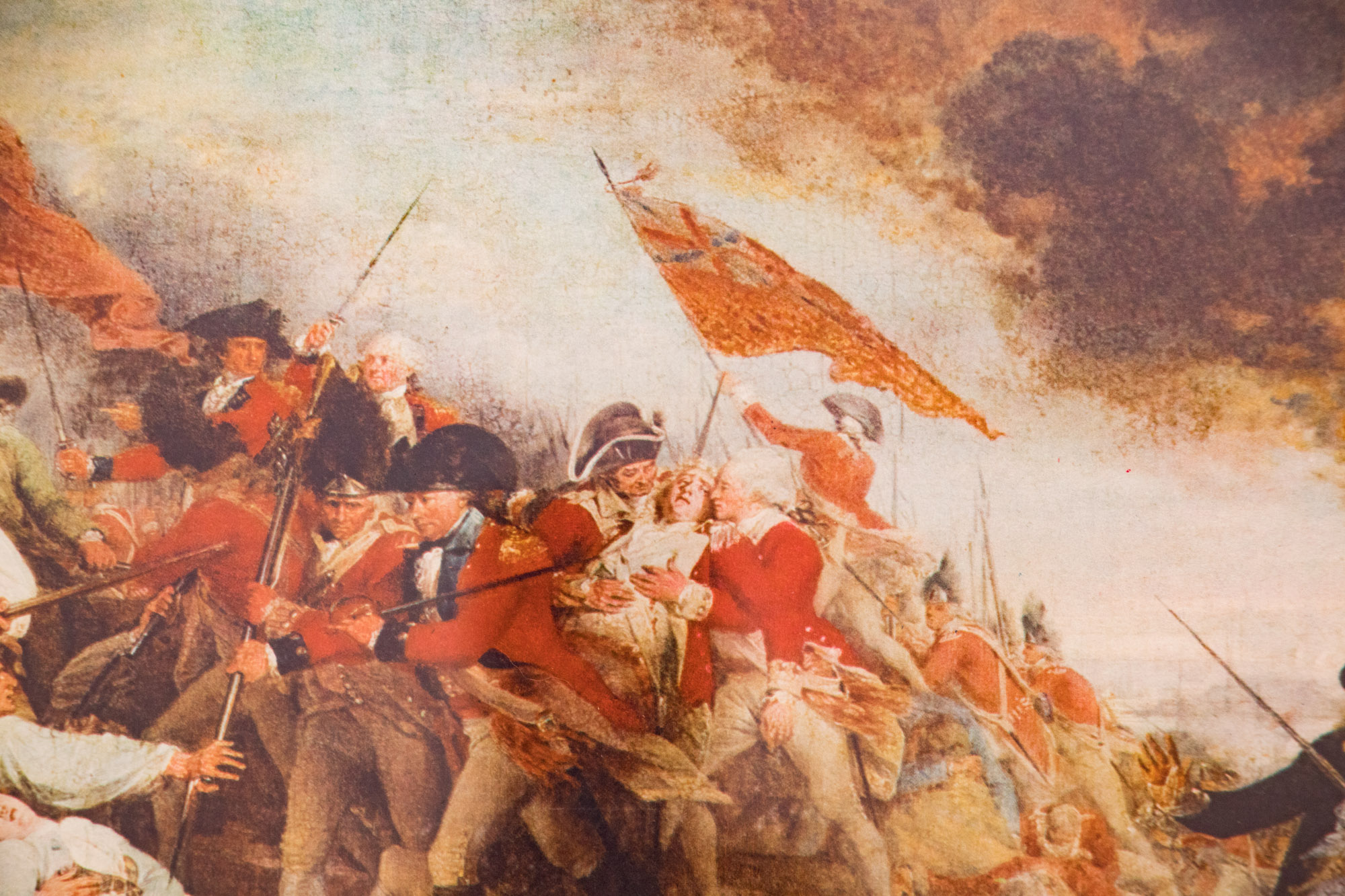 After John Trumbull "Battle of Bunker Hill" Offset Lithographic Print