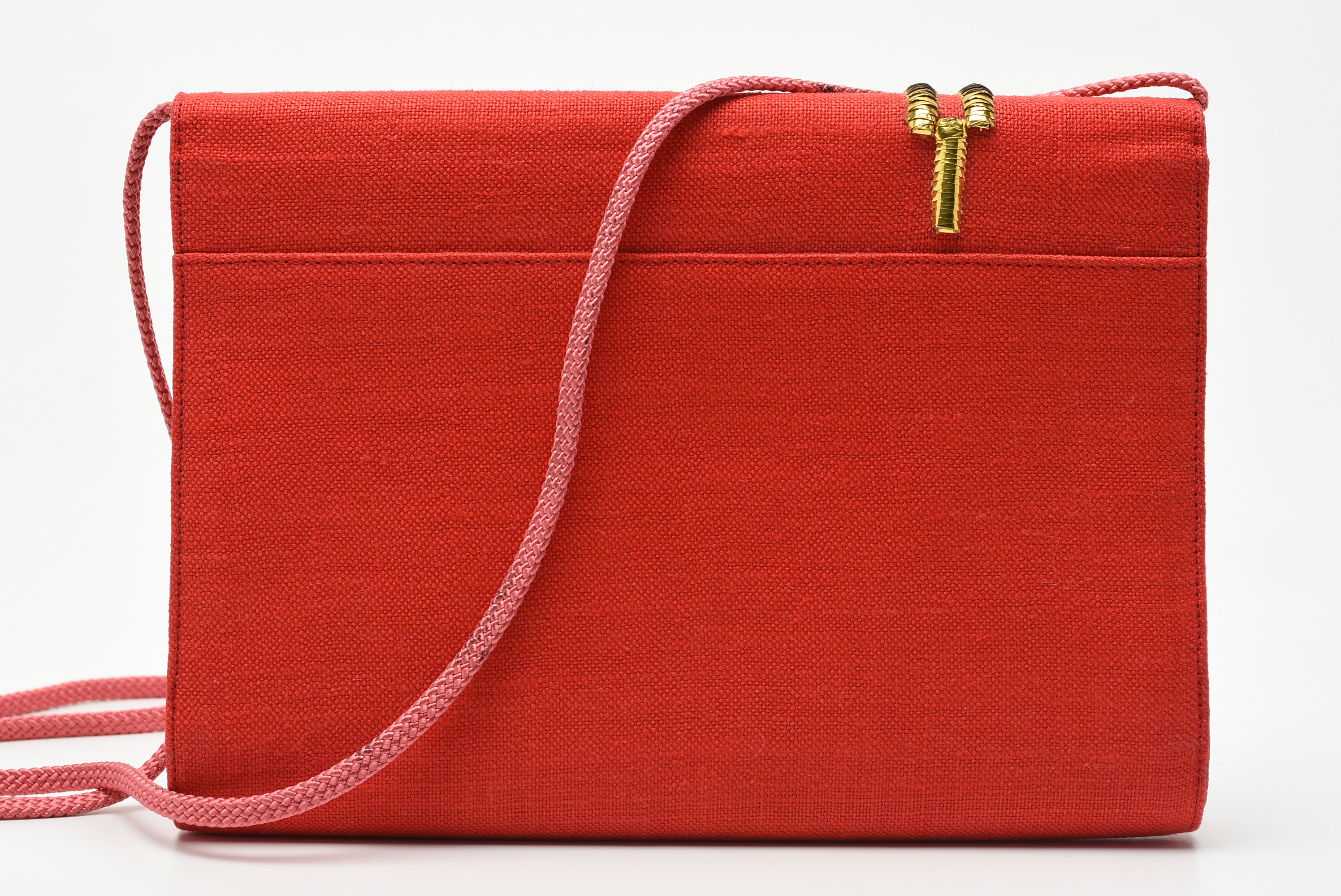 Maison Lesage Paris Canvas and Embroidered Pocket Watch Beadwork Shoulder Bag