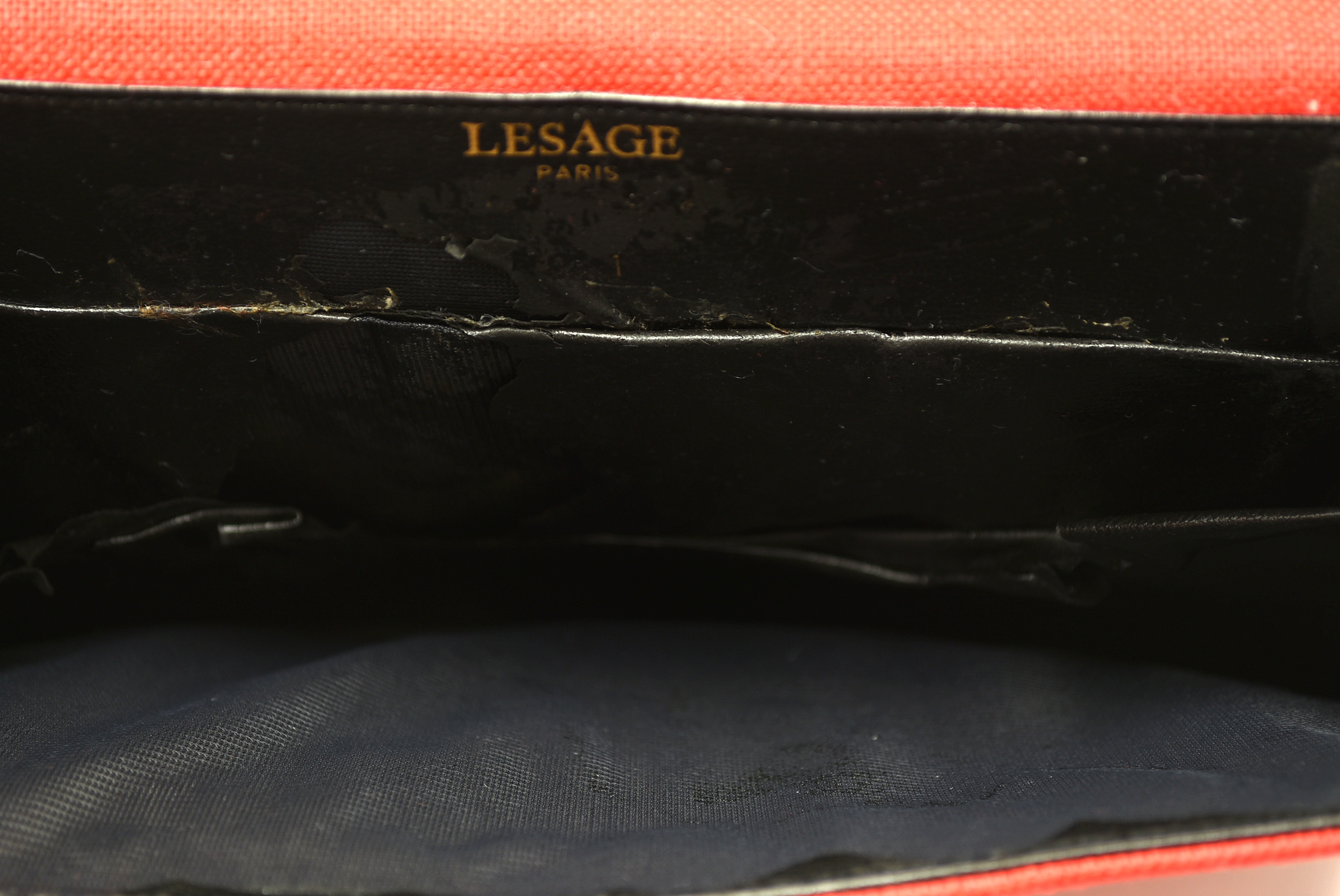 Maison Lesage Paris Canvas and Embroidered Pocket Watch Beadwork Shoulder Bag