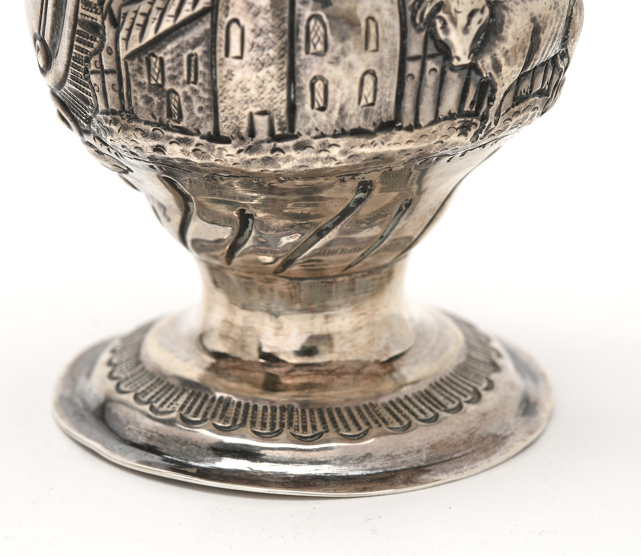 George III Sterling Silver Cream Jug by Nathaniel Appleton and Ann Smith, 1772