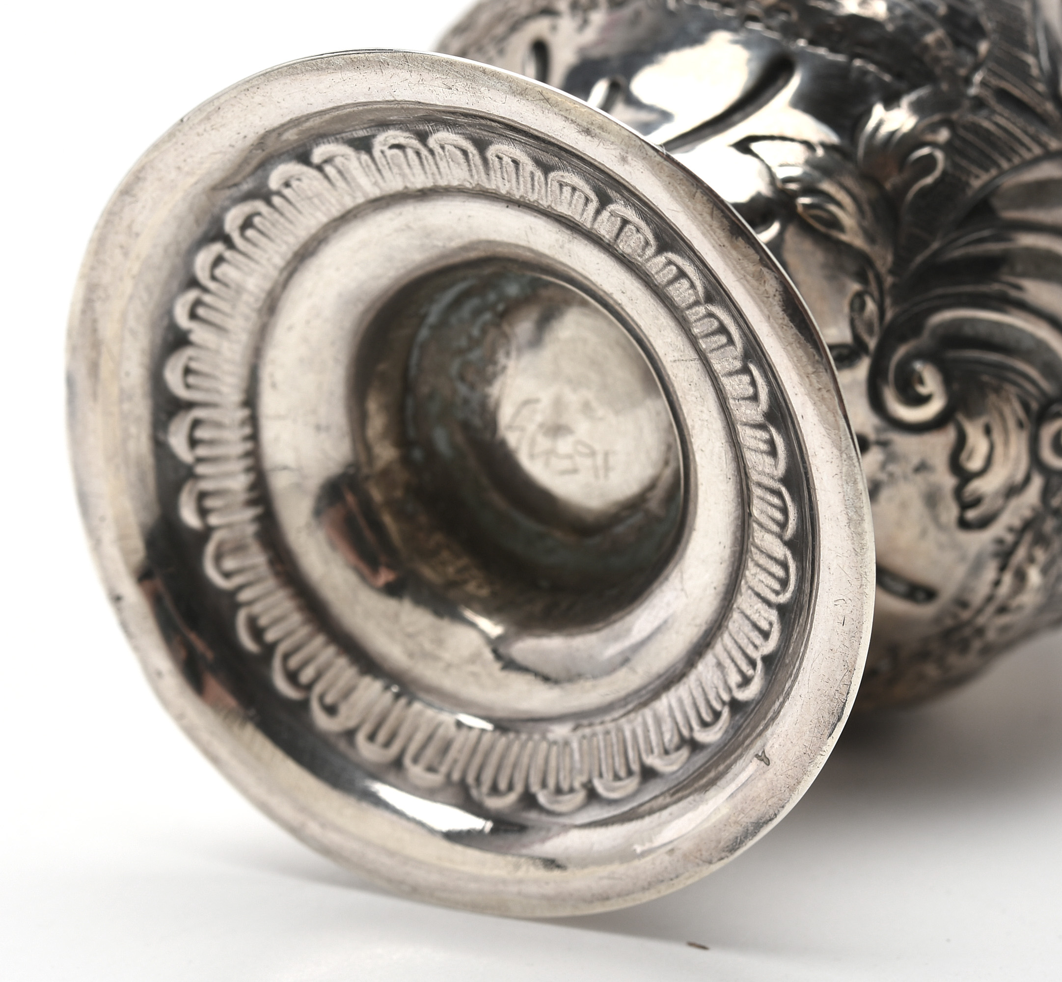 George III Sterling Silver Cream Jug by Nathaniel Appleton and Ann Smith, 1772